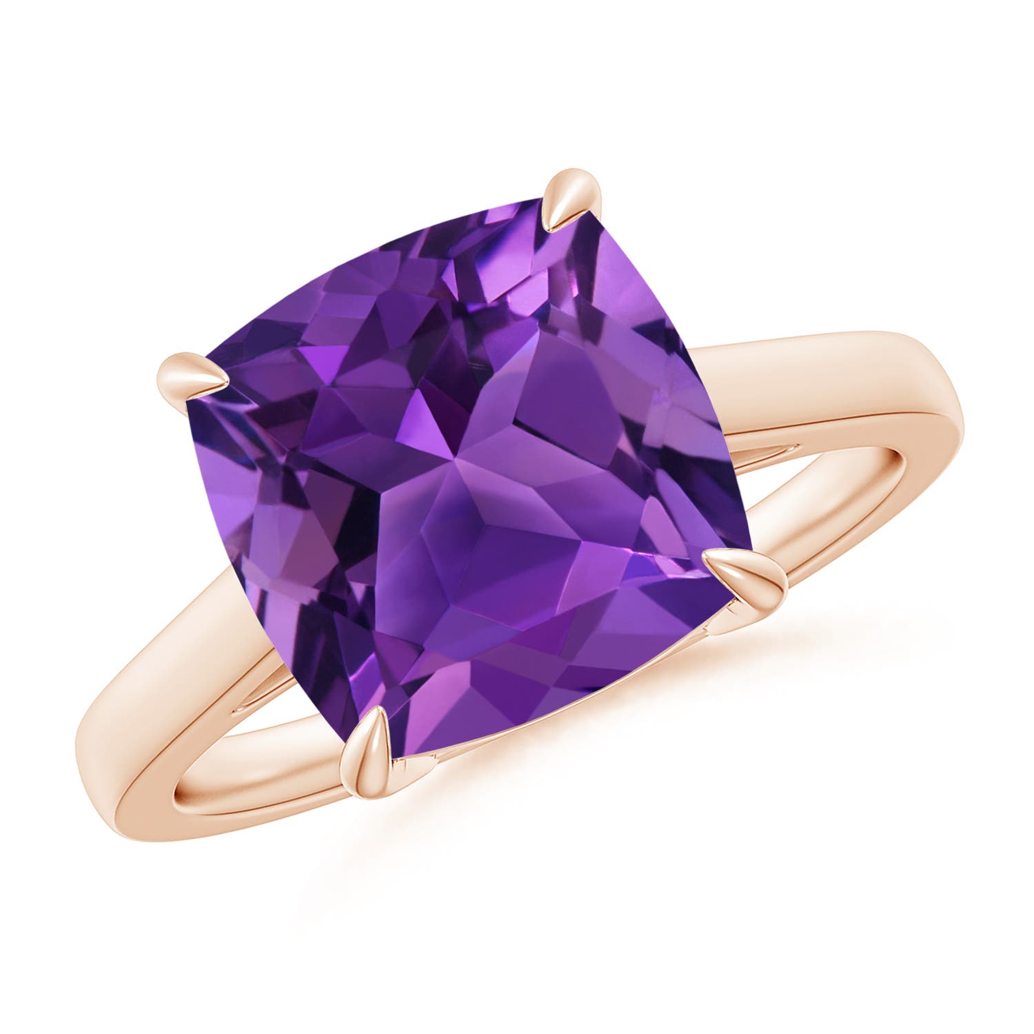 AAAA - Amethyst / 3.65 CT / 14 KT Rose Gold