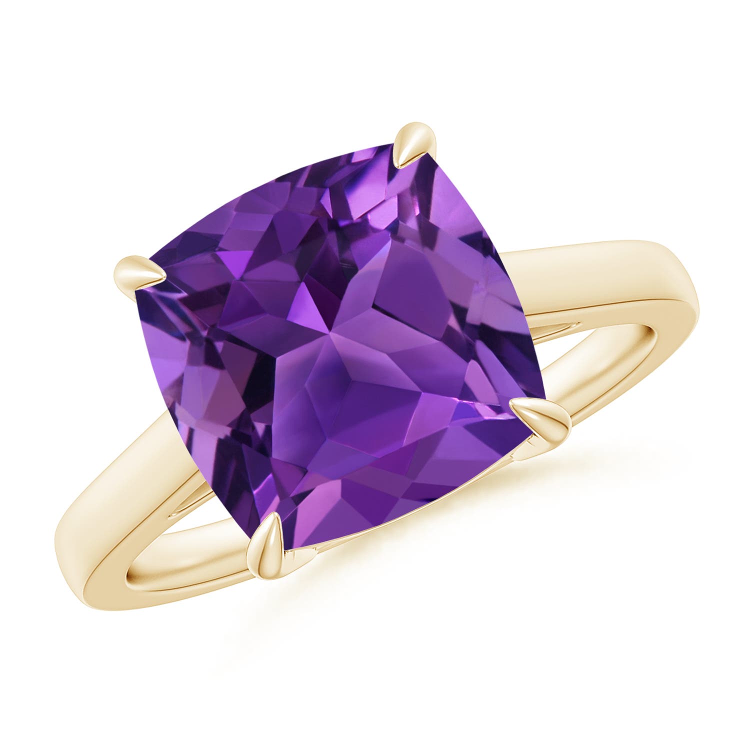 AAAA - Amethyst / 3.65 CT / 14 KT Yellow Gold