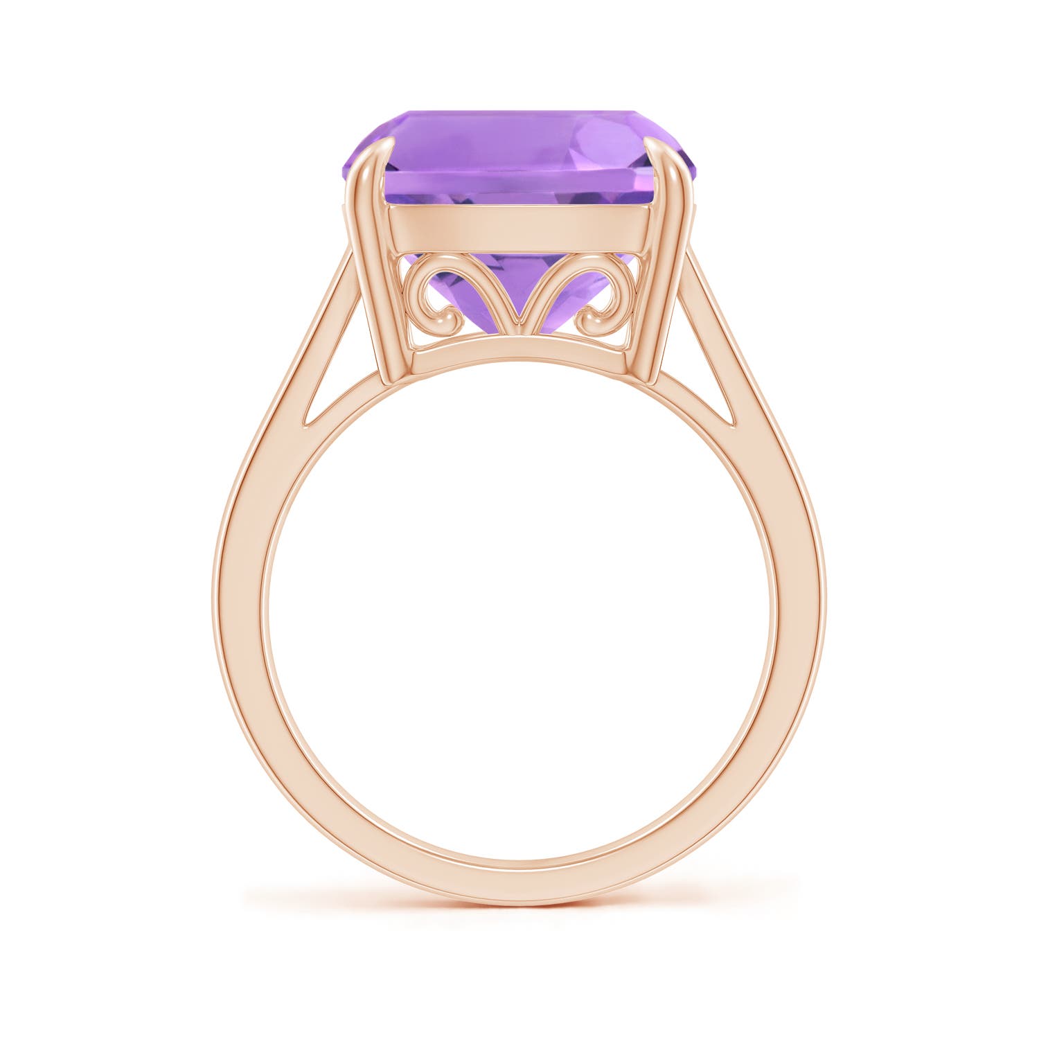 A - Amethyst / 6.15 CT / 14 KT Rose Gold