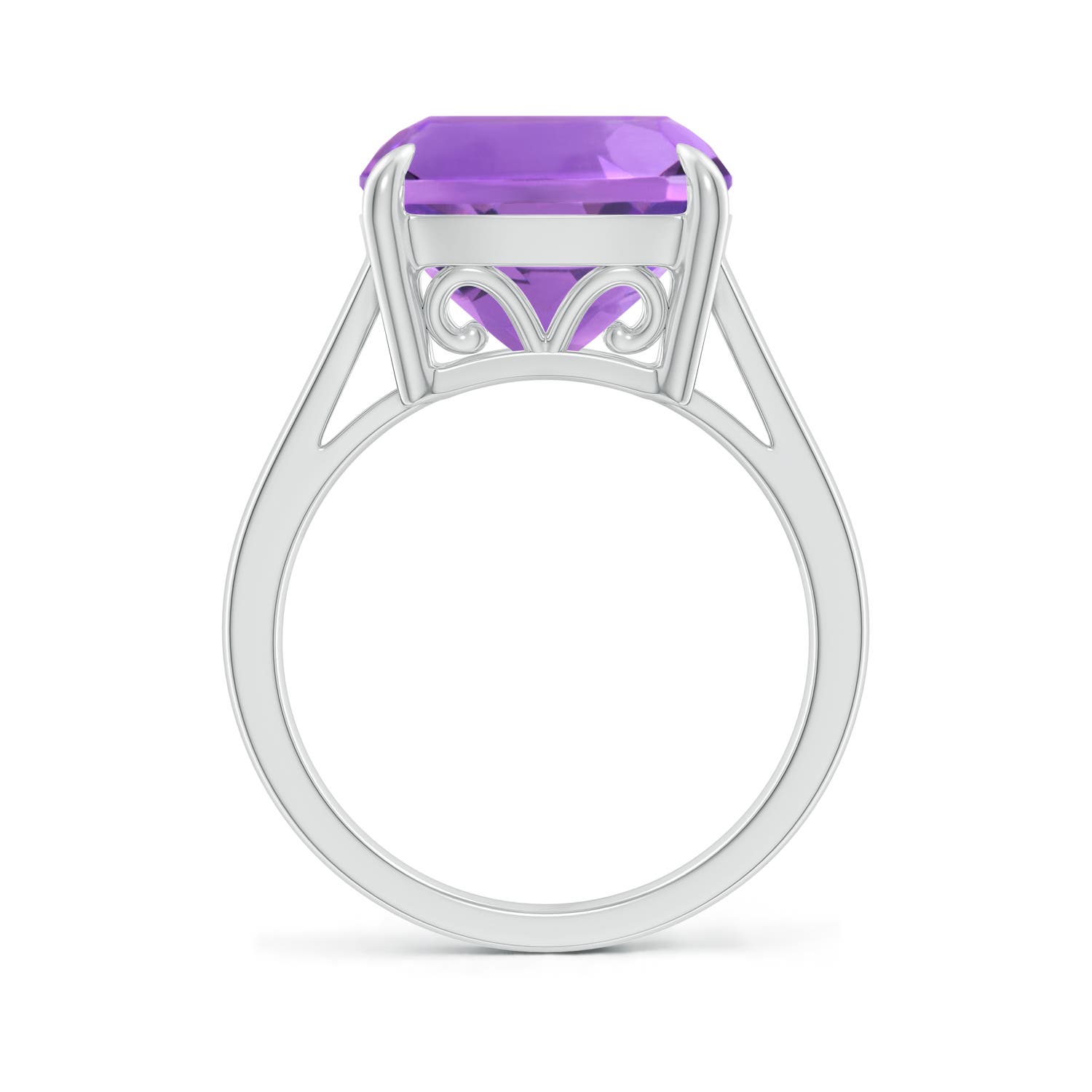 AA - Amethyst / 6.15 CT / 14 KT White Gold