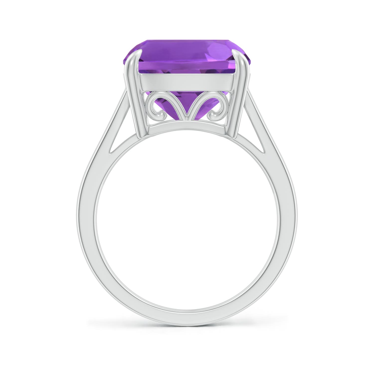 AAA - Amethyst / 6.15 CT / 14 KT White Gold