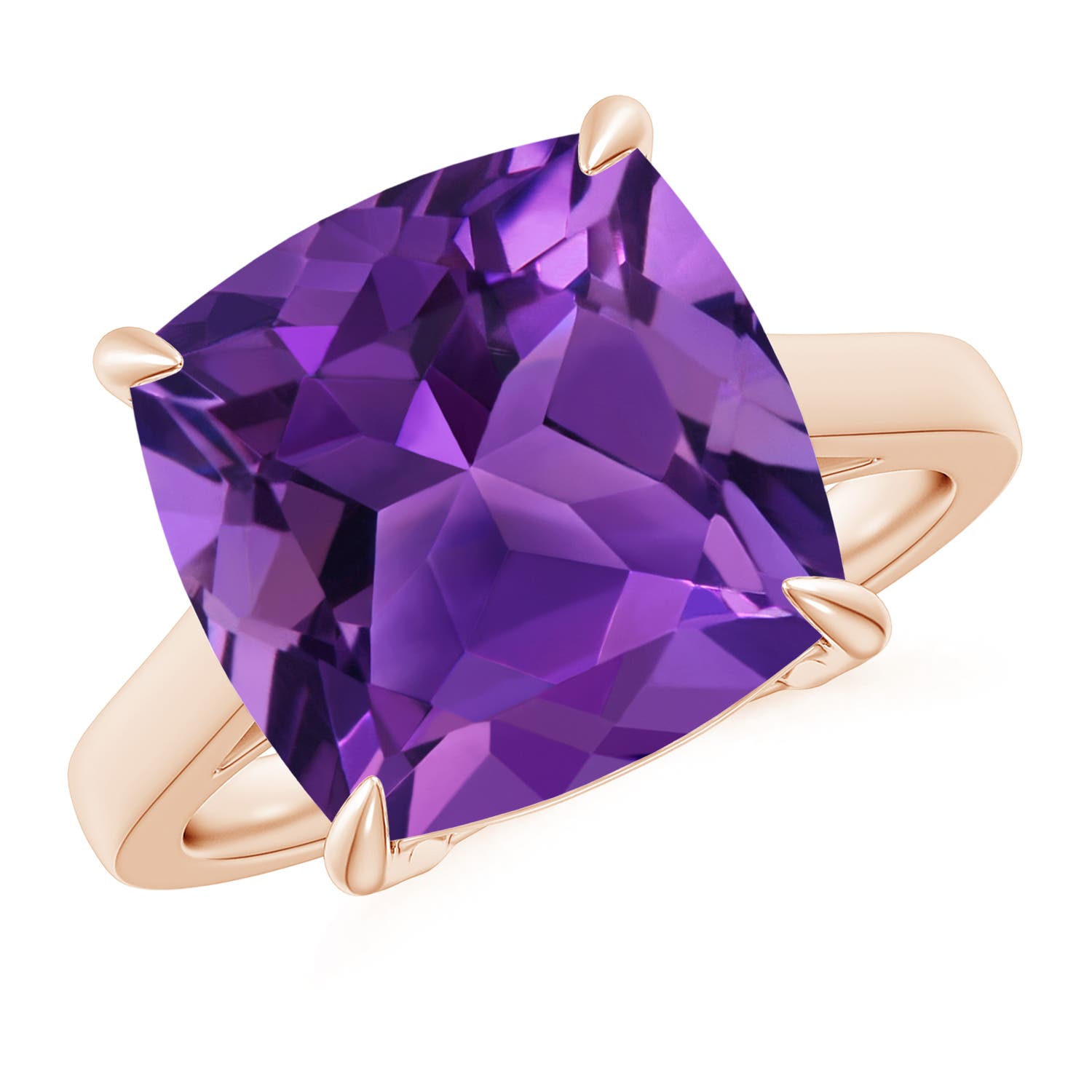 AAAA - Amethyst / 6.15 CT / 14 KT Rose Gold