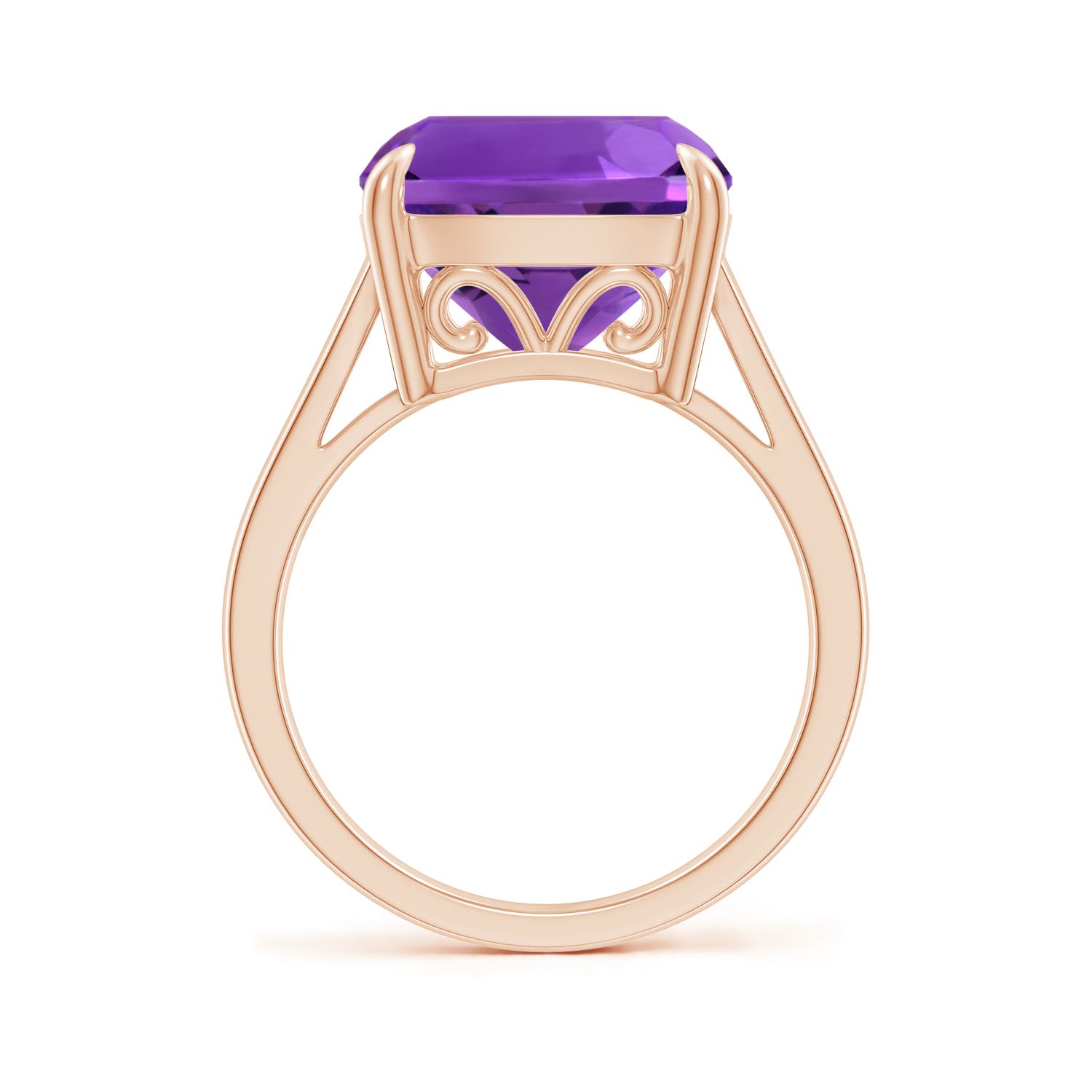 AAAA - Amethyst / 6.15 CT / 14 KT Rose Gold