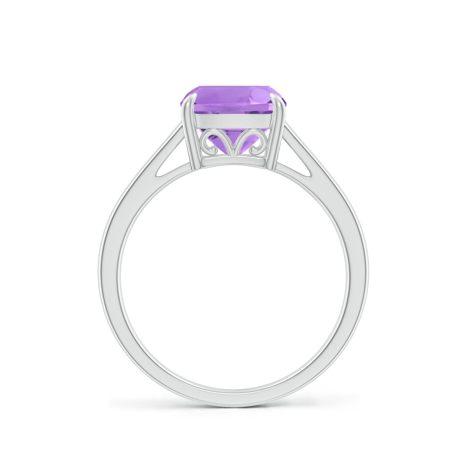 A - Amethyst / 2.2 CT / 14 KT White Gold