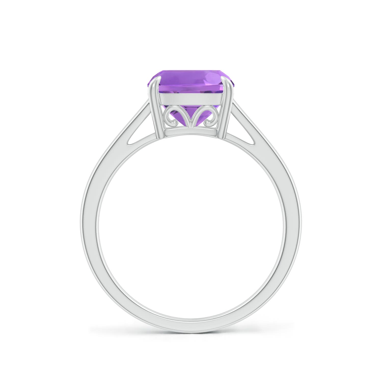 AA - Amethyst / 2.2 CT / 14 KT White Gold