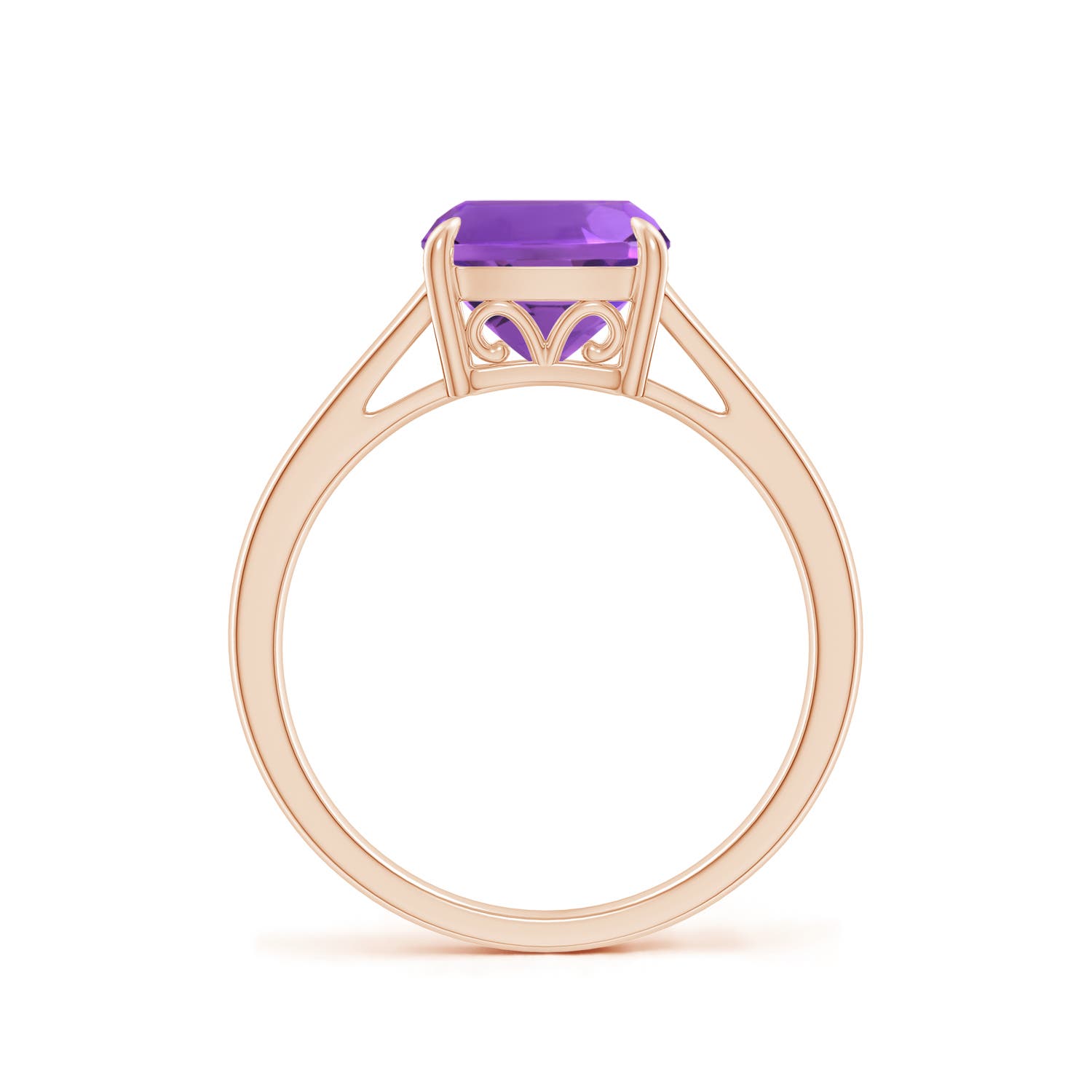 AAA - Amethyst / 2.2 CT / 14 KT Rose Gold