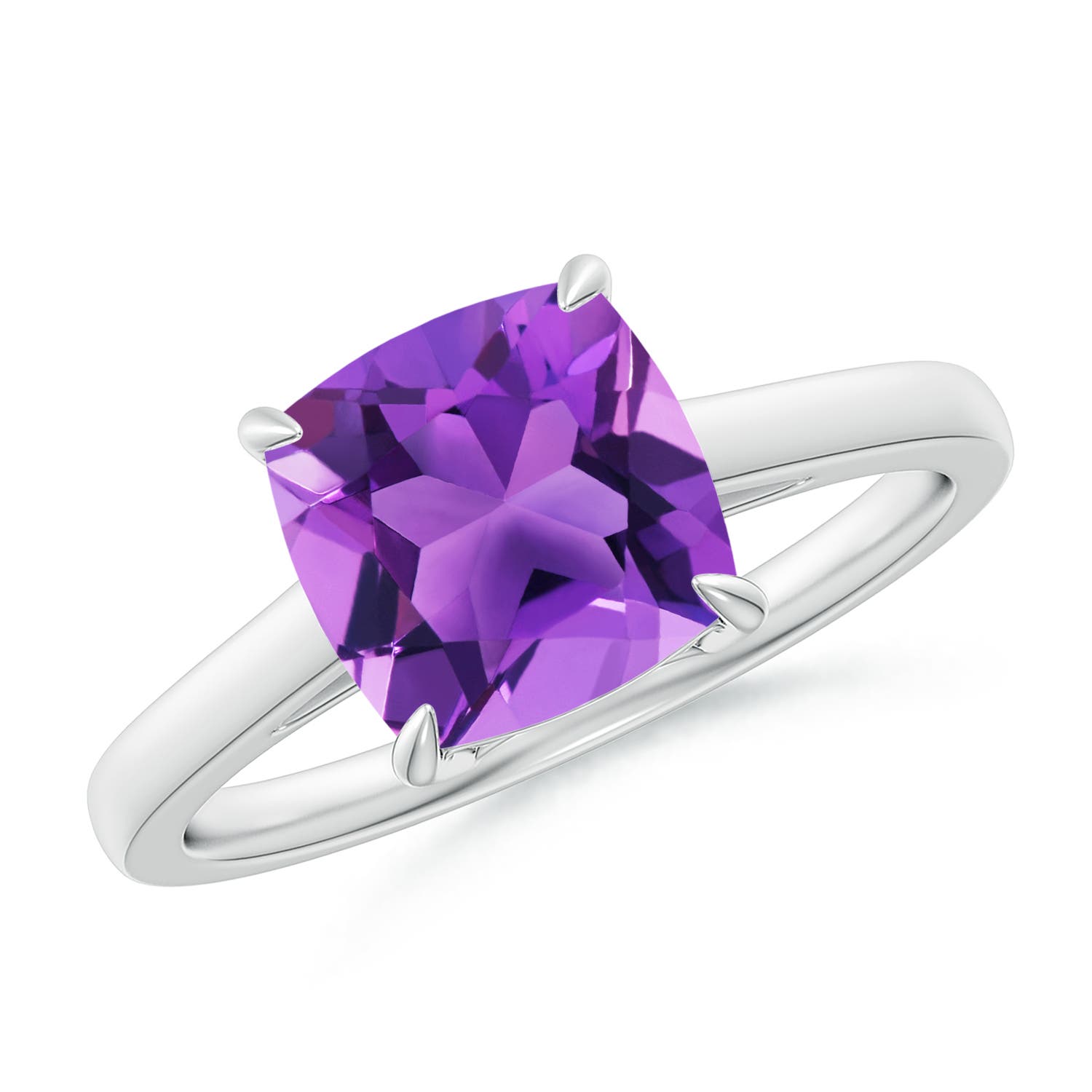 AAA - Amethyst / 2.2 CT / 14 KT White Gold