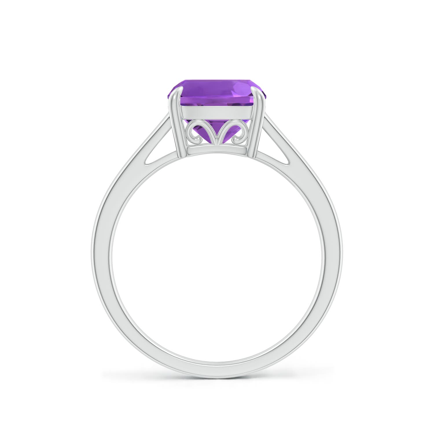 AAA - Amethyst / 2.2 CT / 14 KT White Gold