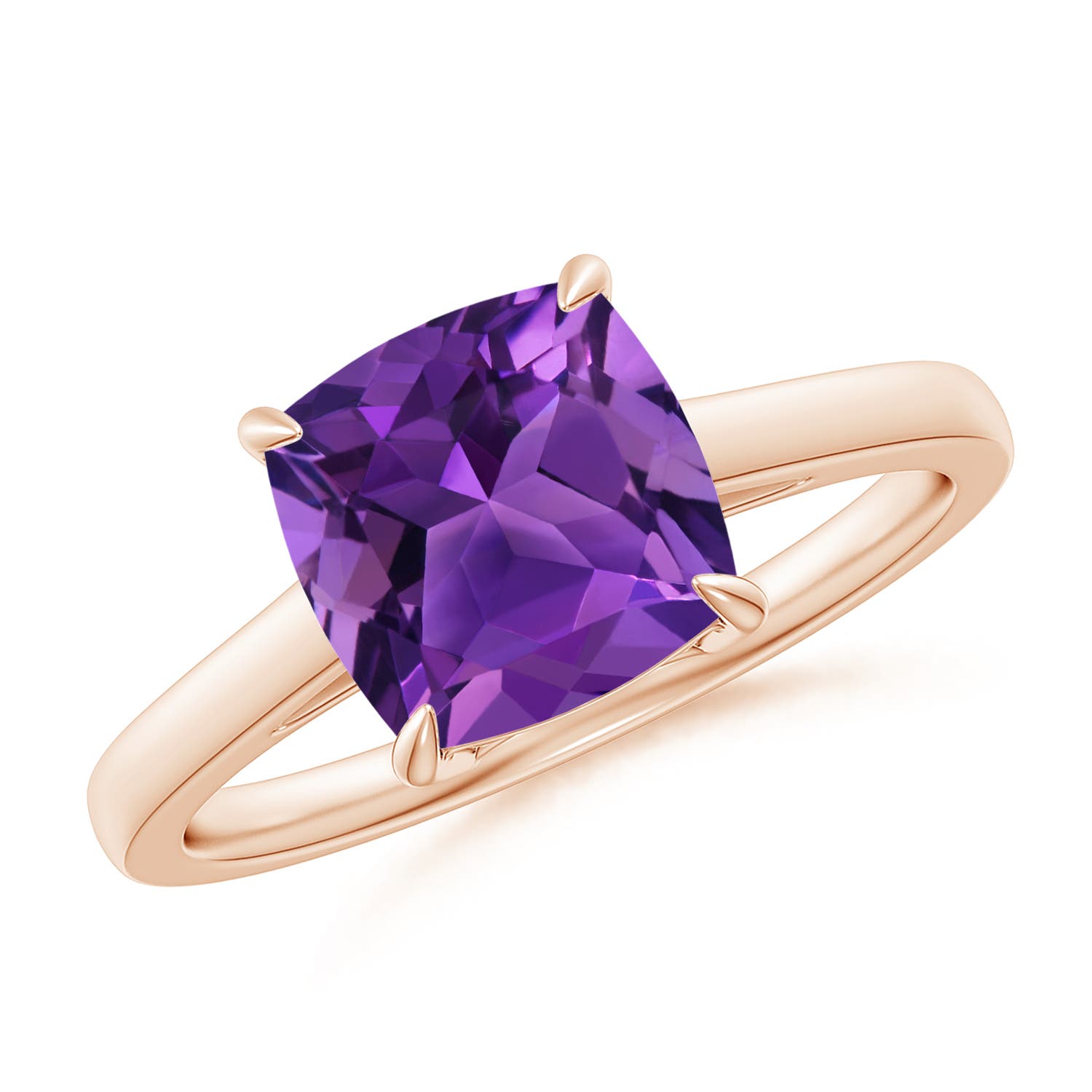 AAAA - Amethyst / 2.2 CT / 14 KT Rose Gold