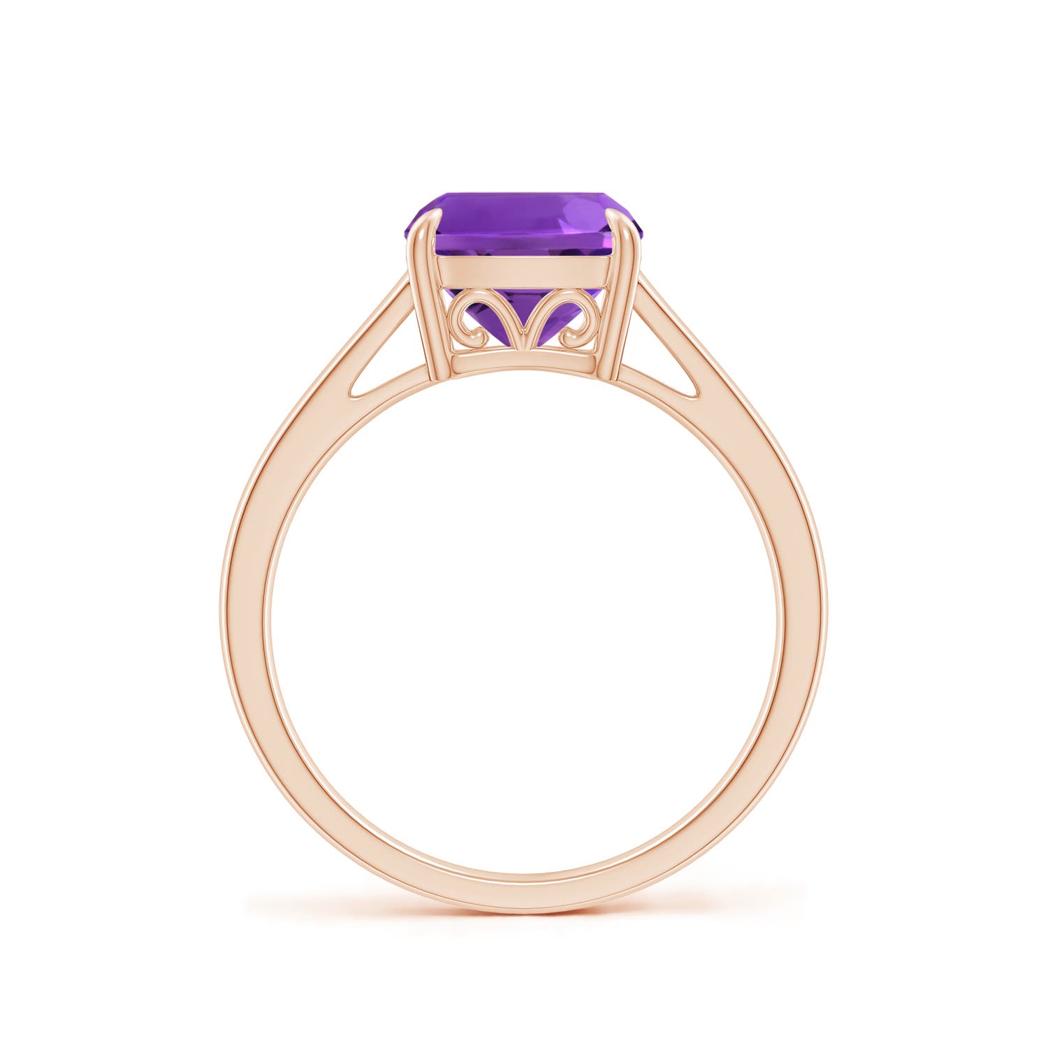 AAAA - Amethyst / 2.2 CT / 14 KT Rose Gold