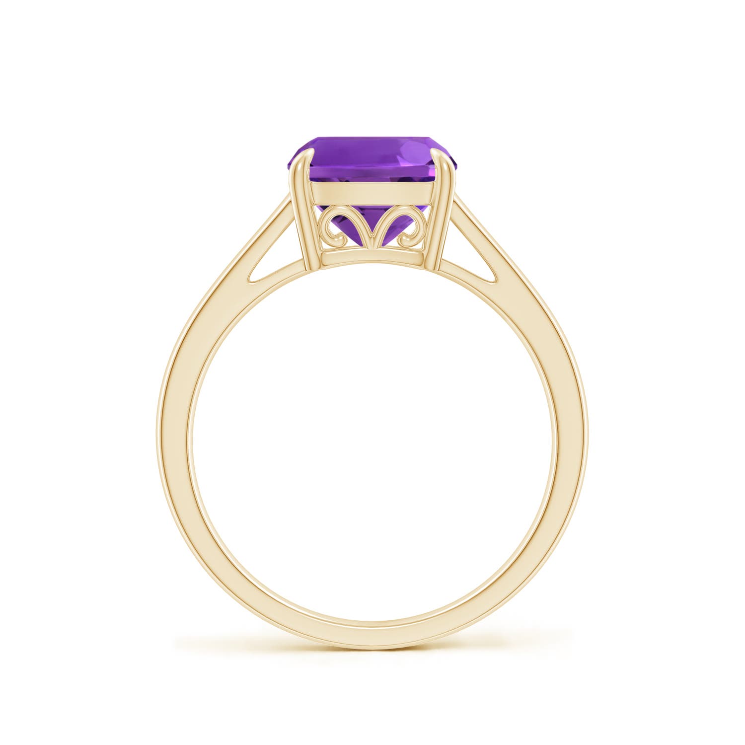 AAAA - Amethyst / 2.2 CT / 14 KT Yellow Gold