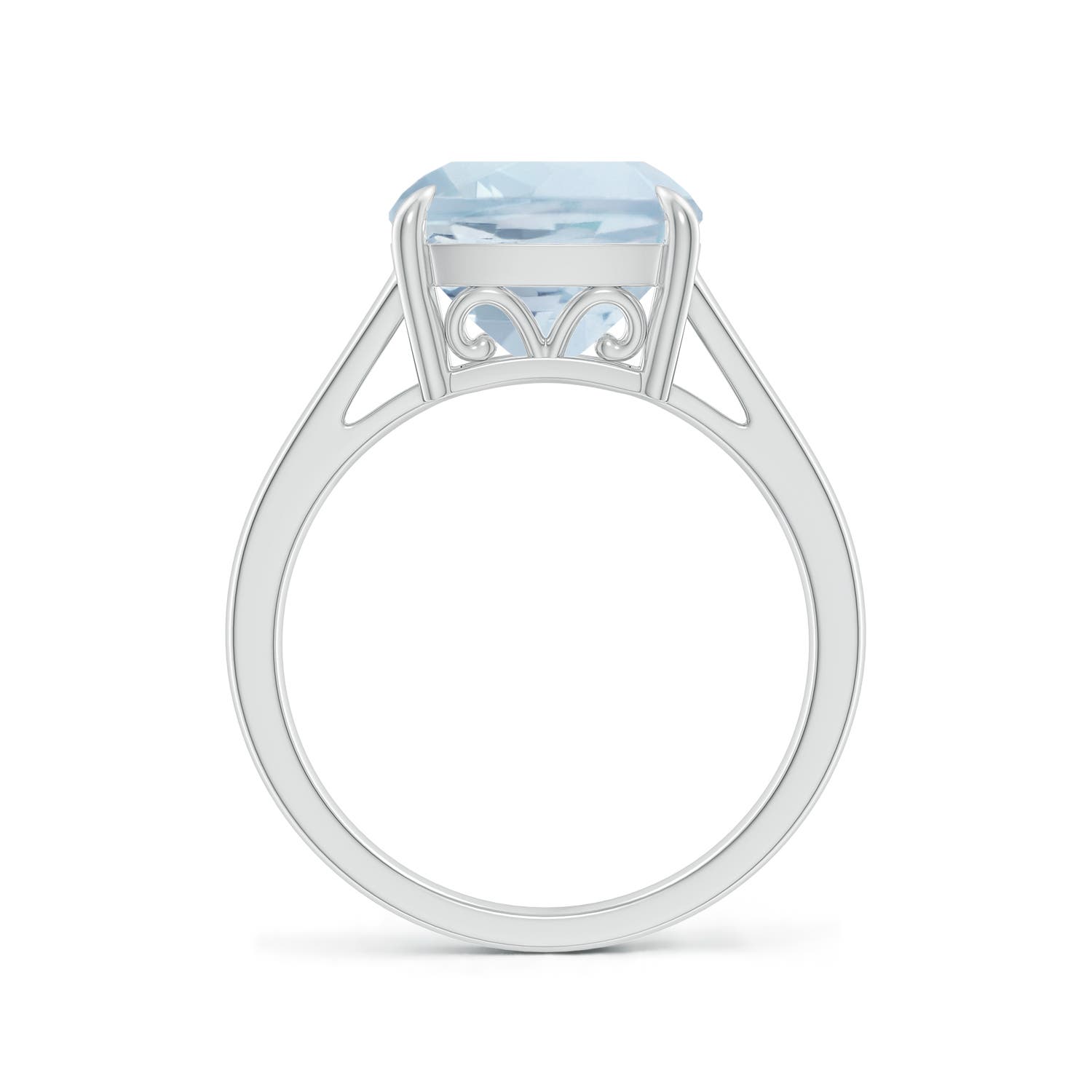 A - Aquamarine / 3.5 CT / 14 KT White Gold