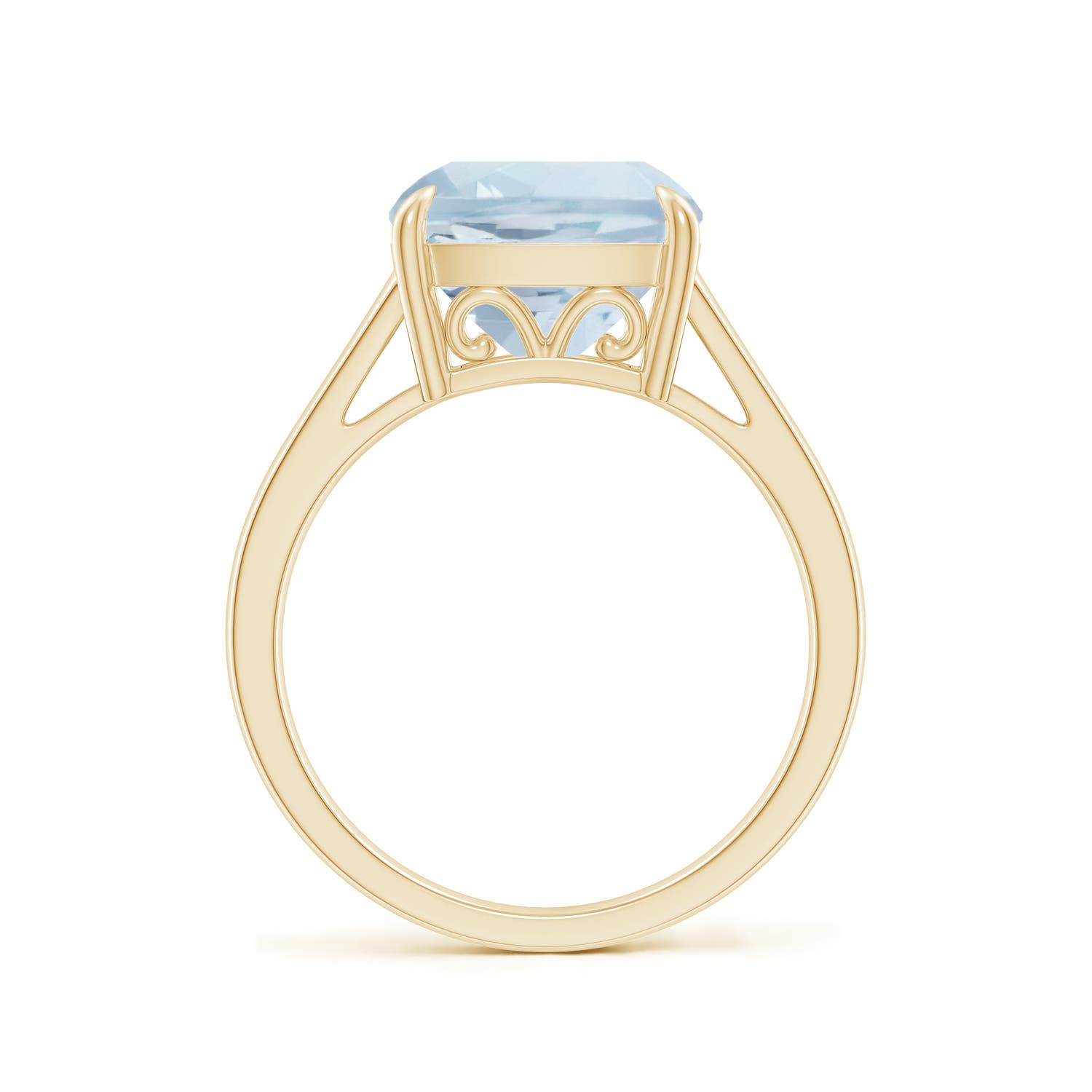 A - Aquamarine / 3.5 CT / 14 KT Yellow Gold