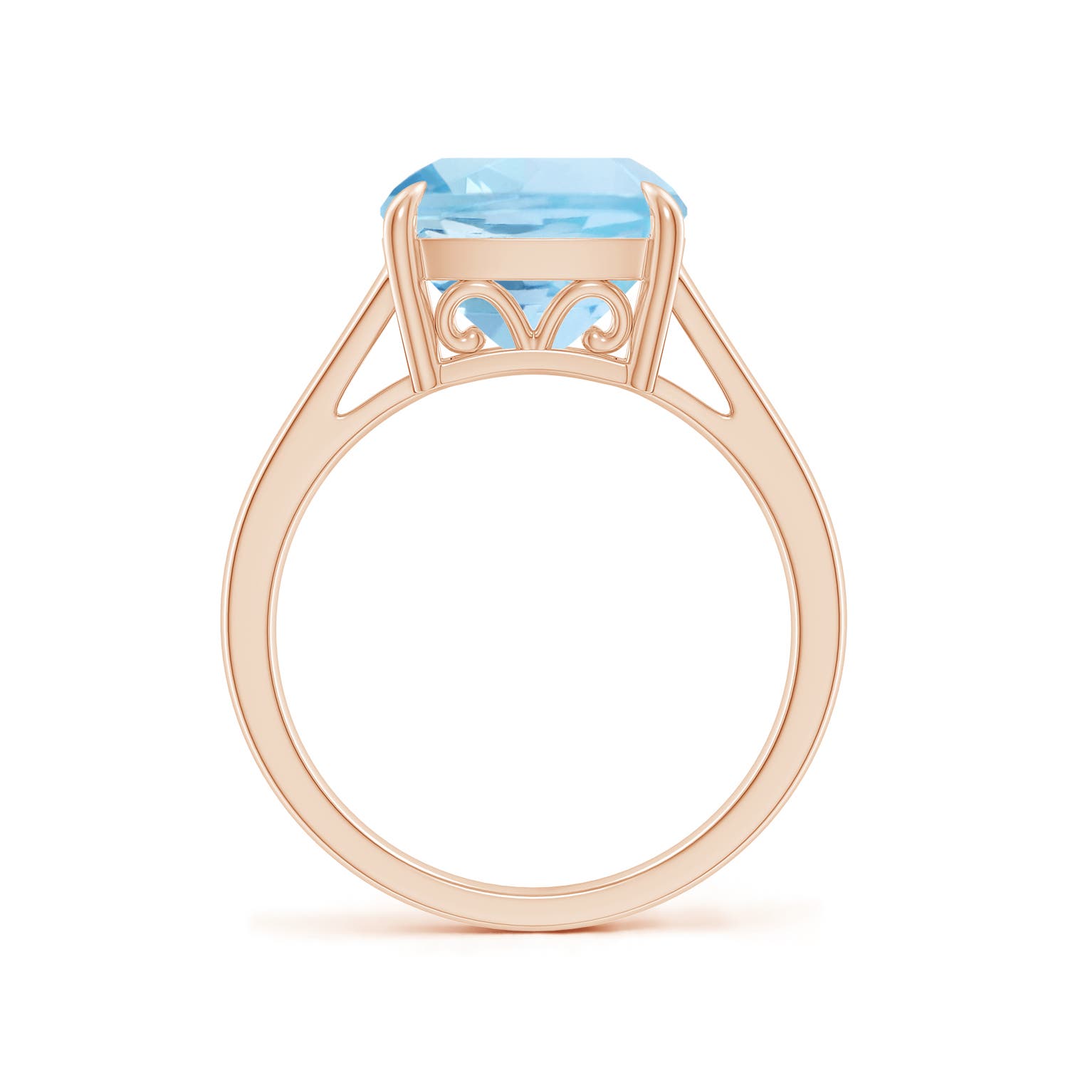 AAA - Aquamarine / 3.5 CT / 14 KT Rose Gold