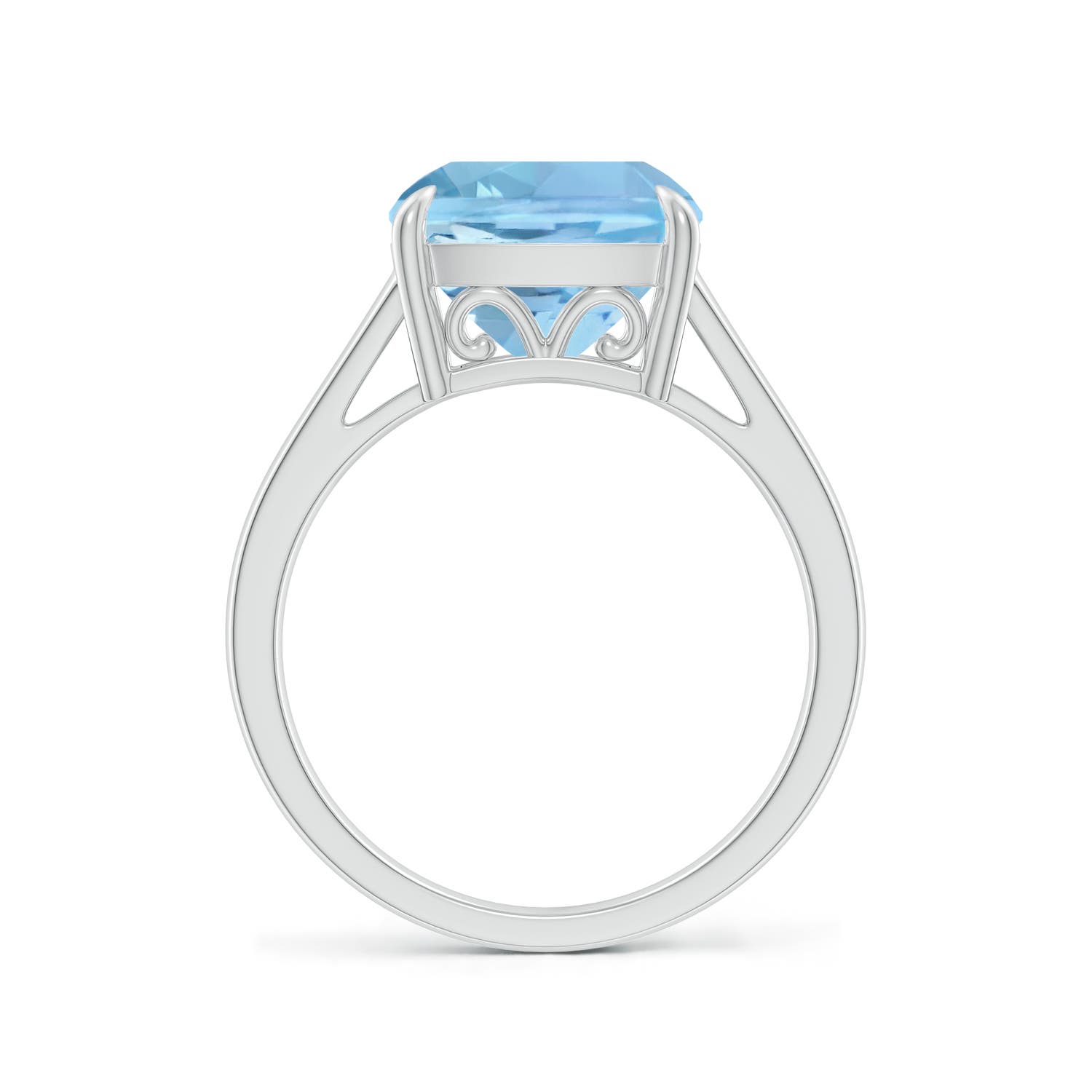 AAAA - Aquamarine / 3.5 CT / 14 KT White Gold