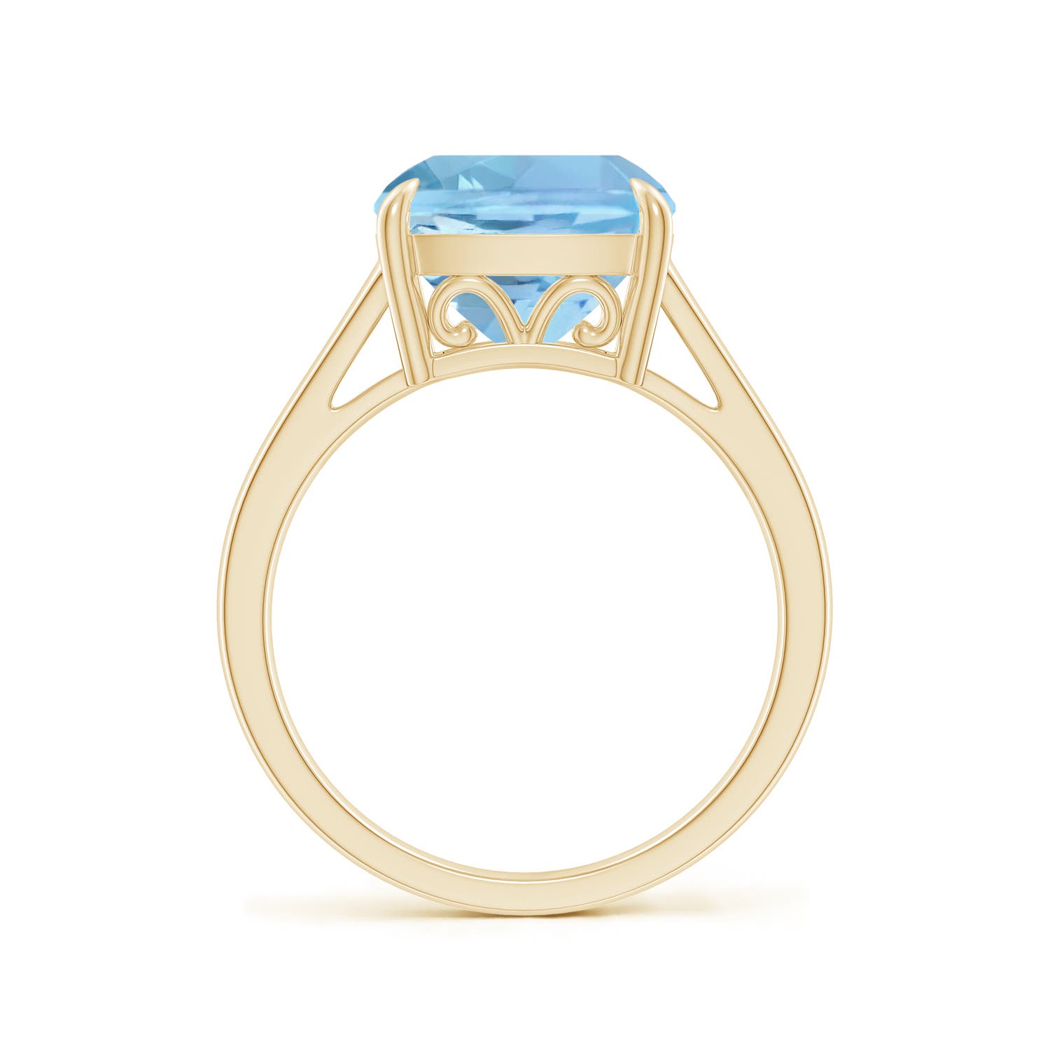 AAAA - Aquamarine / 3.5 CT / 14 KT Yellow Gold