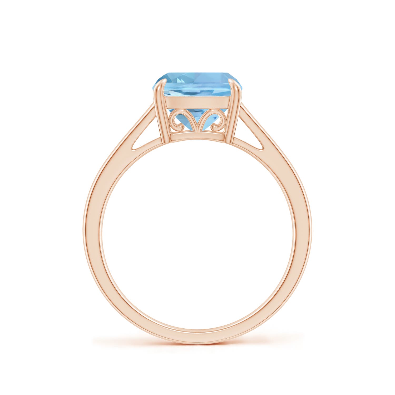 AAAA - Aquamarine / 1.95 CT / 14 KT Rose Gold