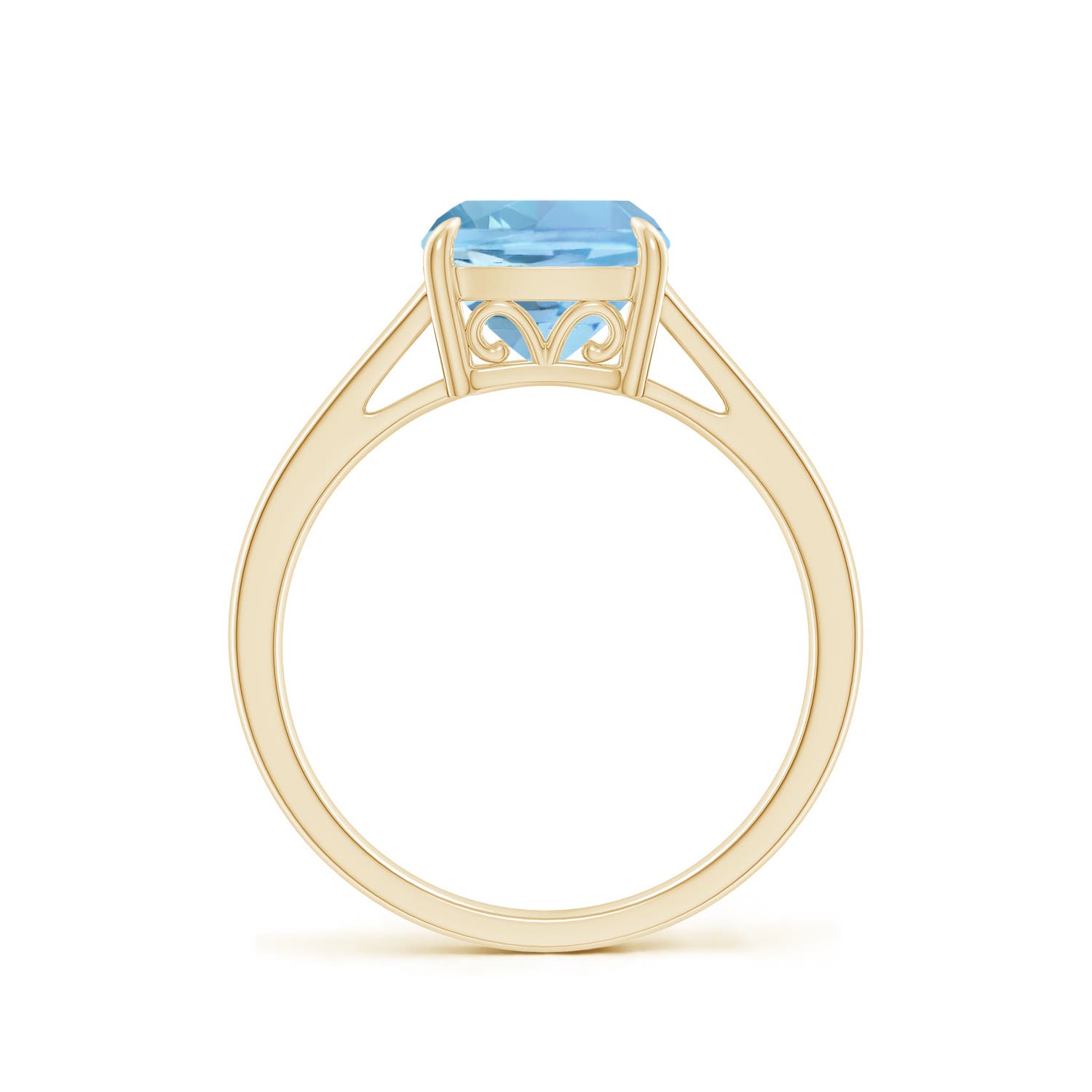 AAAA - Aquamarine / 1.95 CT / 14 KT Yellow Gold