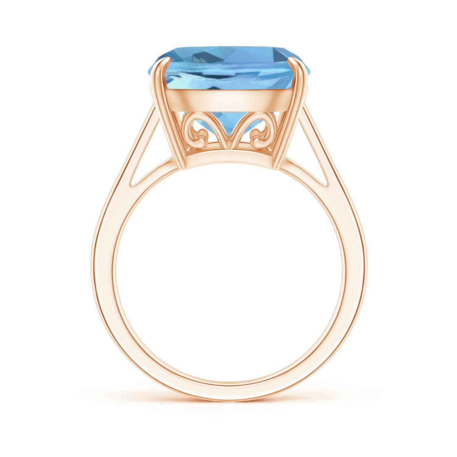 AAAA - Aquamarine / 5.75 CT / 14 KT Rose Gold