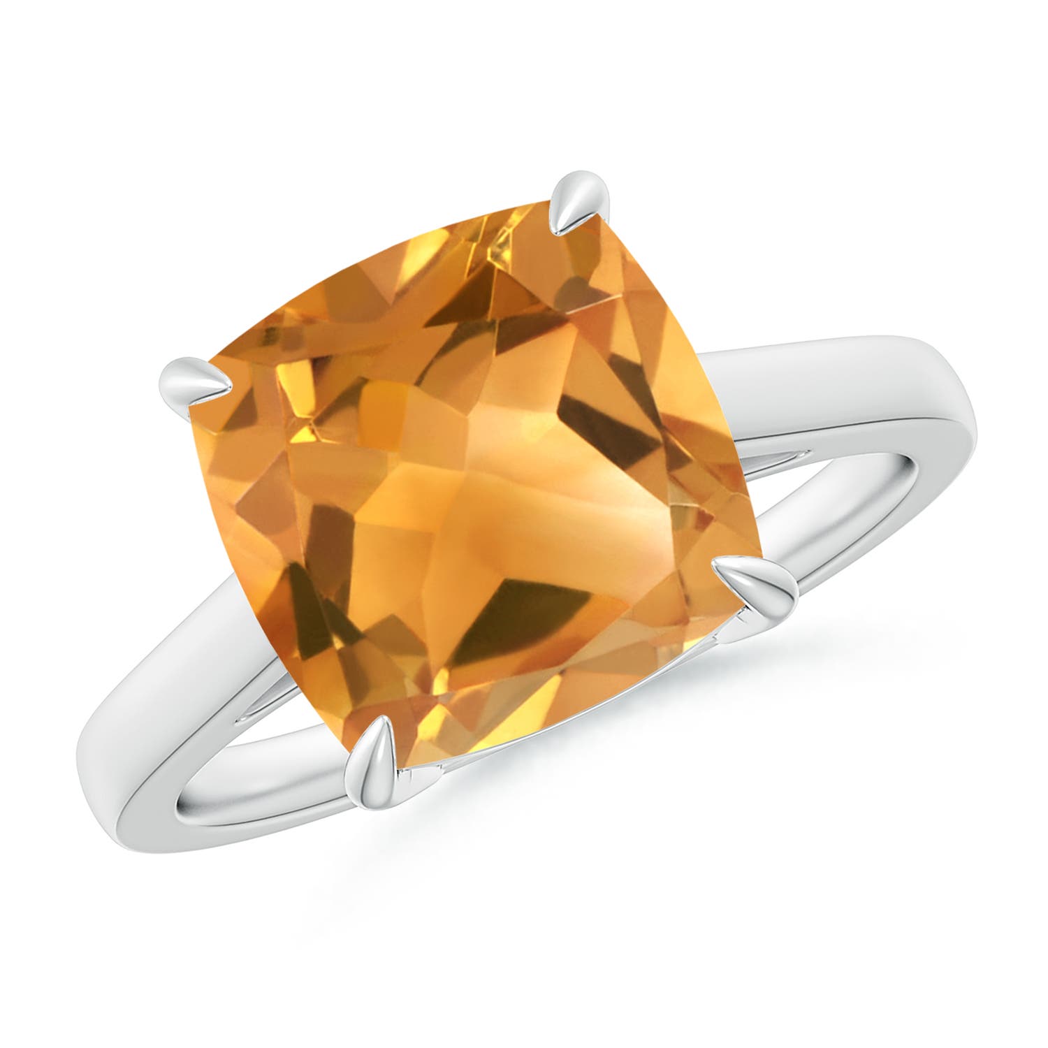 A - Citrine / 3.45 CT / 14 KT White Gold