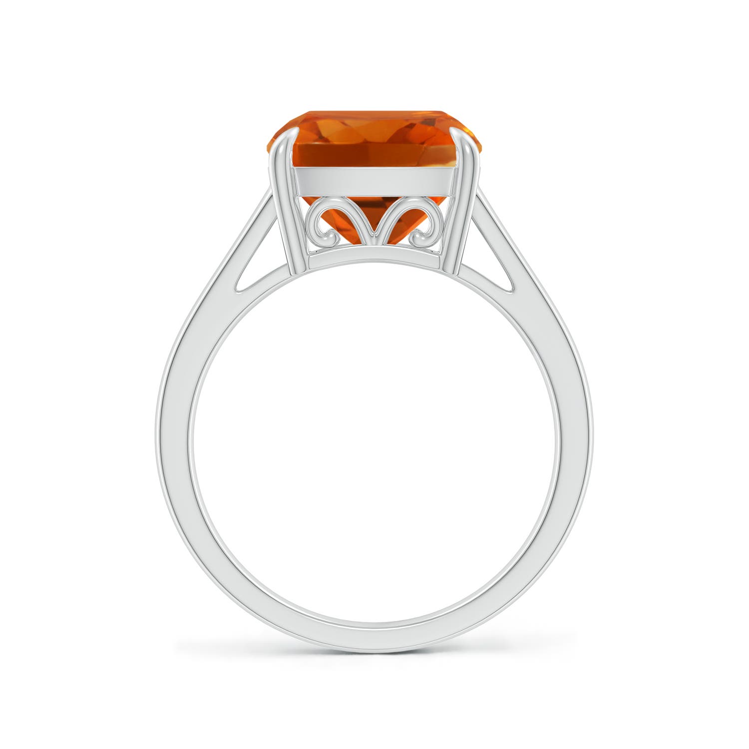 AAAA - Citrine / 3.45 CT / 14 KT White Gold