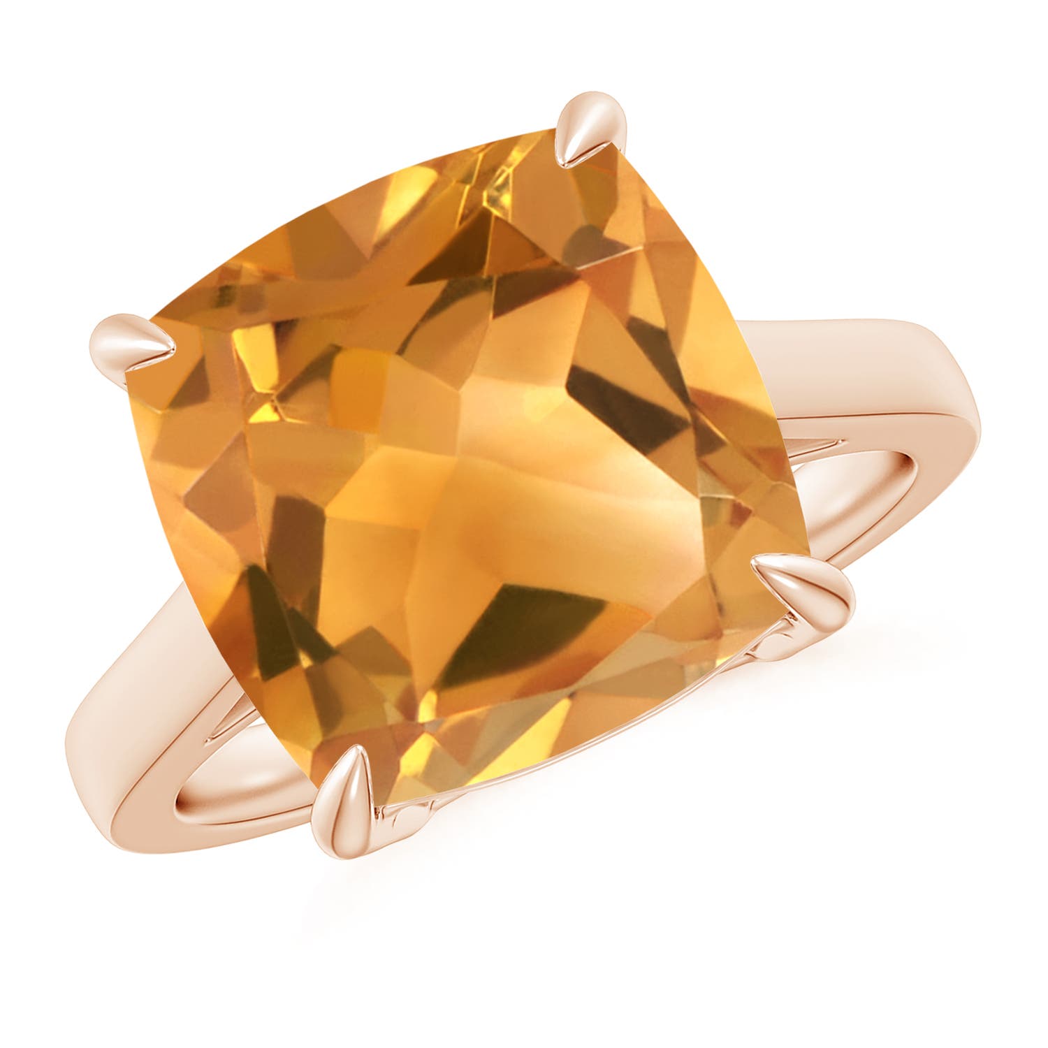 A - Citrine / 6 CT / 14 KT Rose Gold