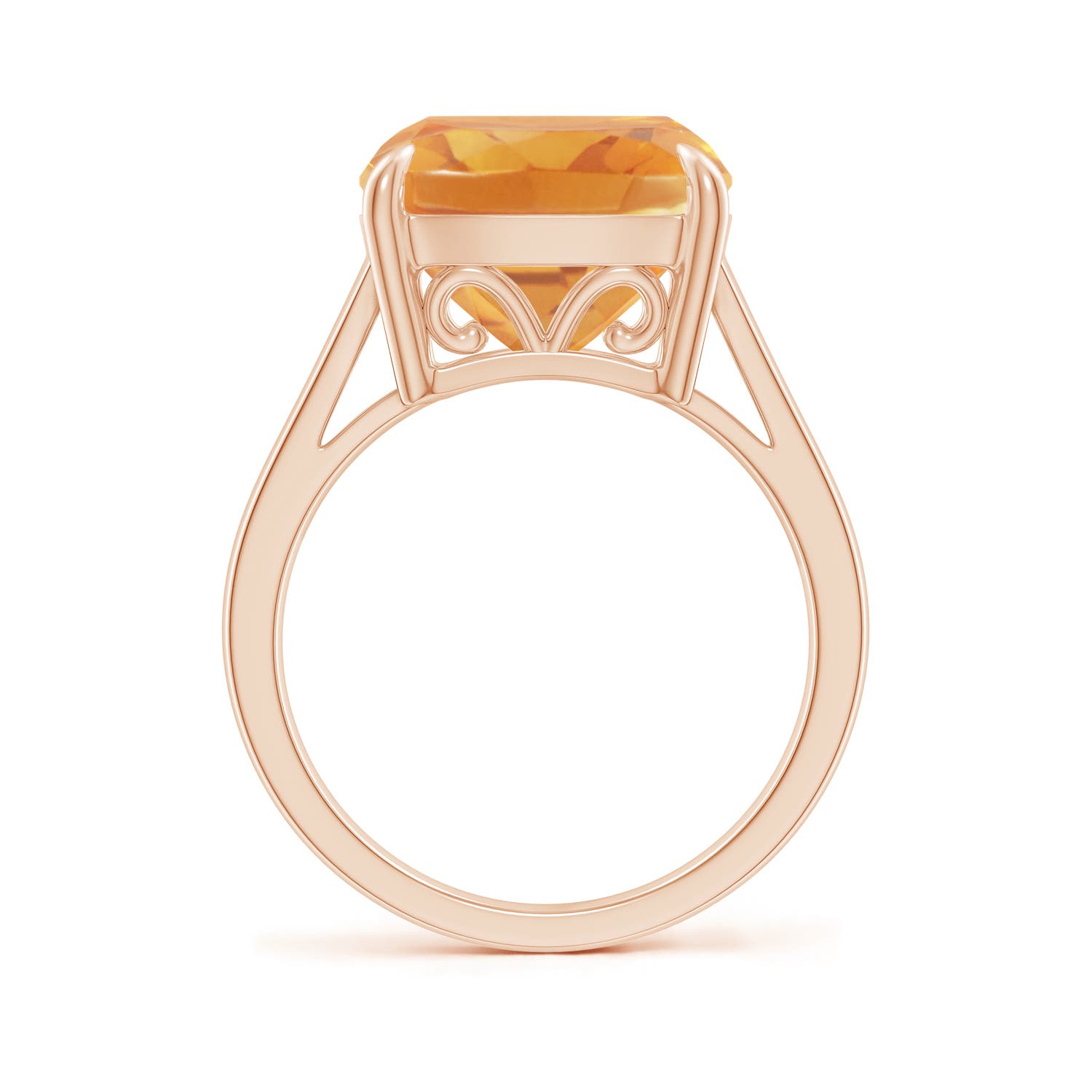 A - Citrine / 6 CT / 14 KT Rose Gold