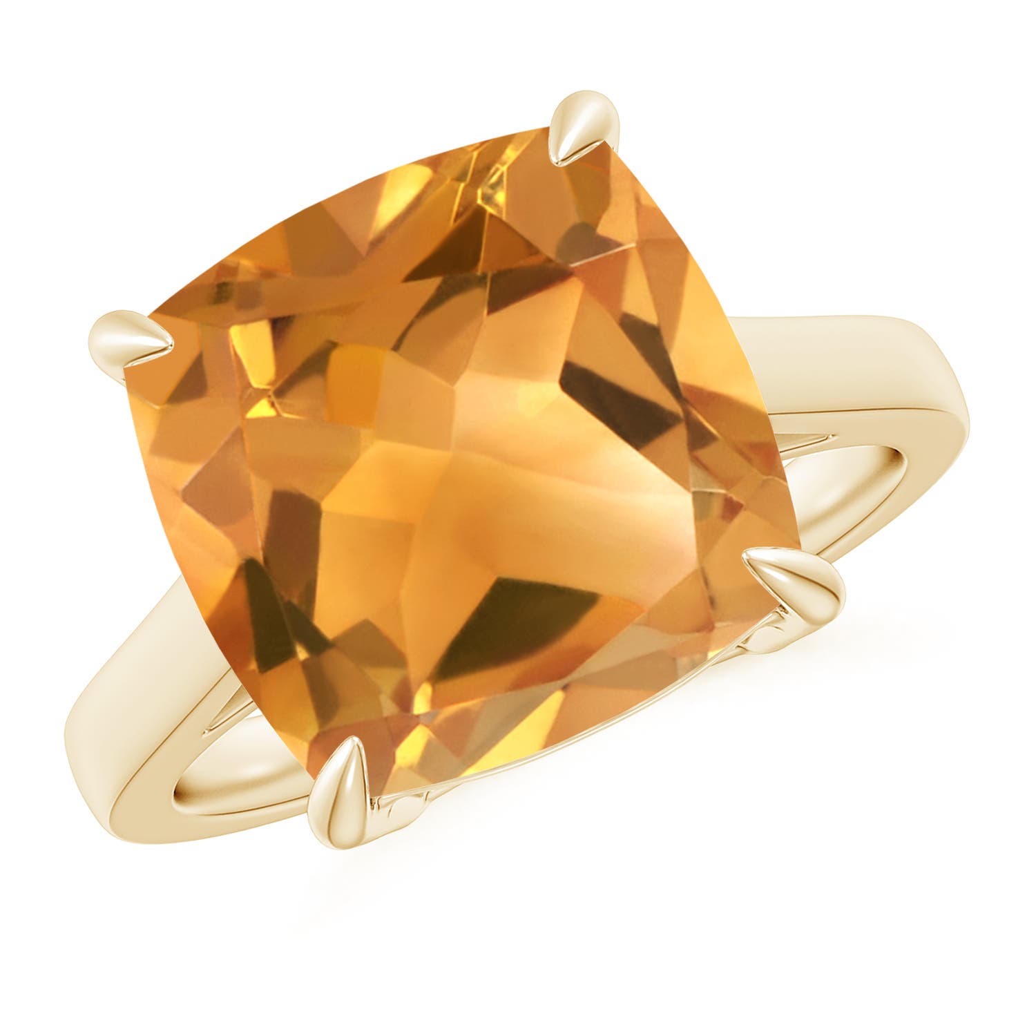 A - Citrine / 6 CT / 14 KT Yellow Gold