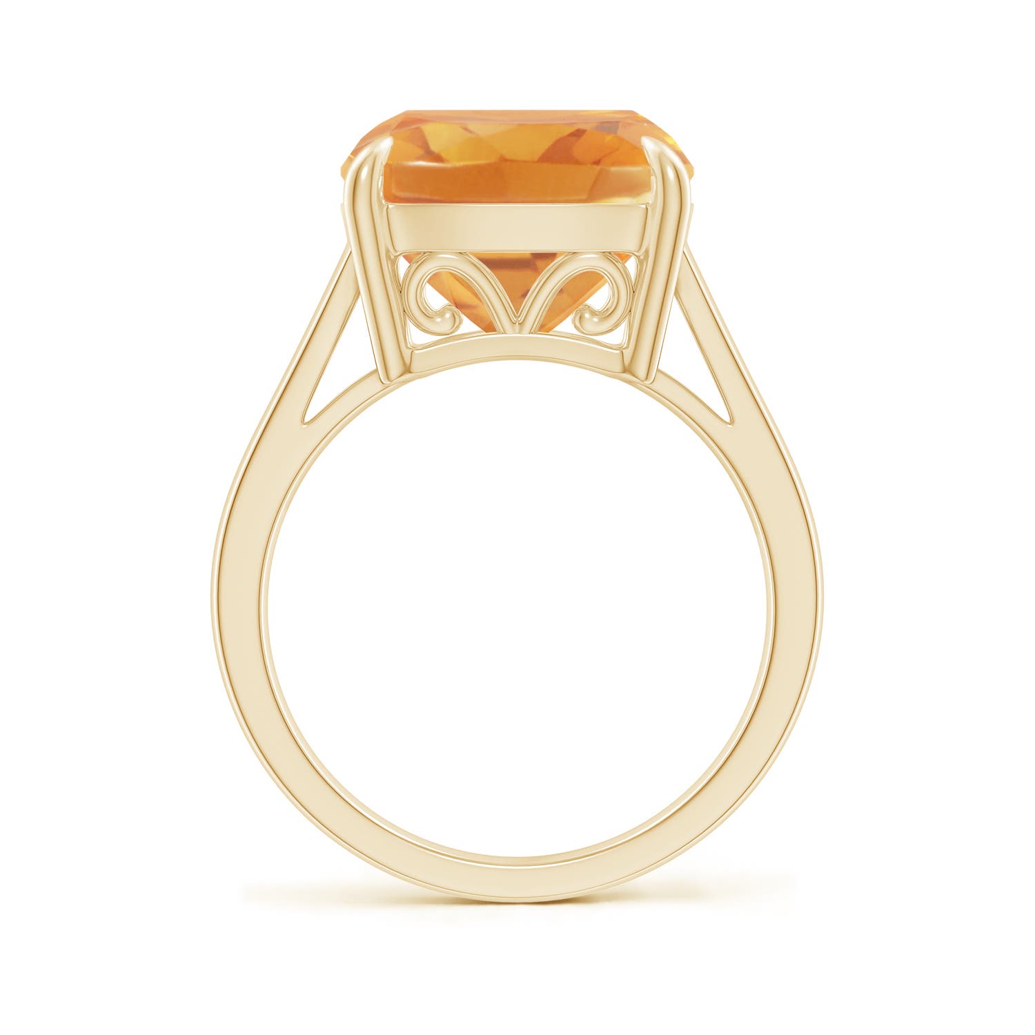 A - Citrine / 6 CT / 14 KT Yellow Gold