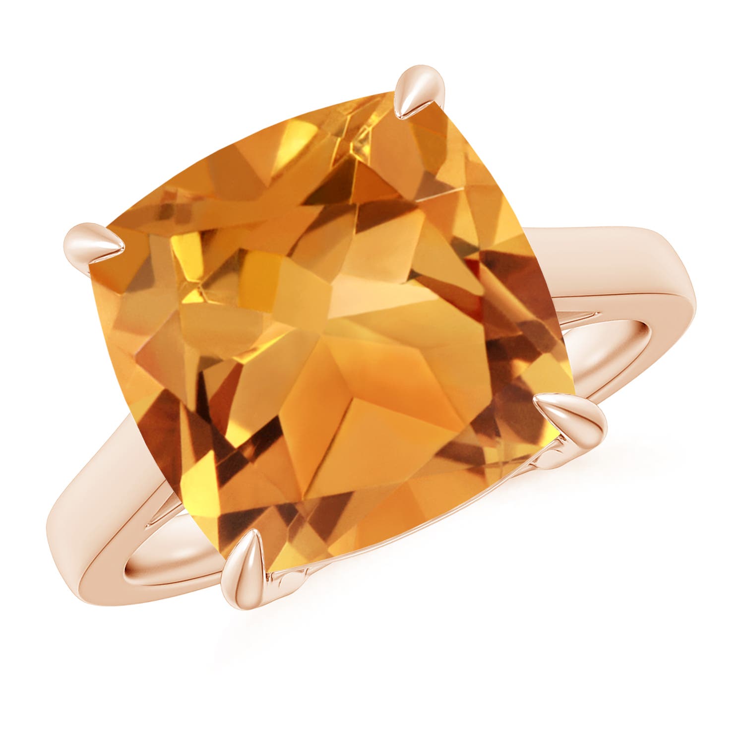 AA - Citrine / 6 CT / 14 KT Rose Gold