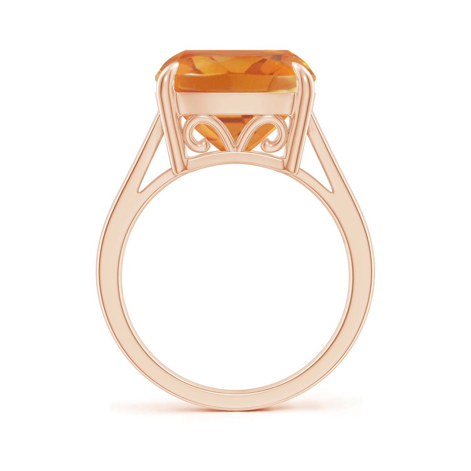 AA - Citrine / 6 CT / 14 KT Rose Gold