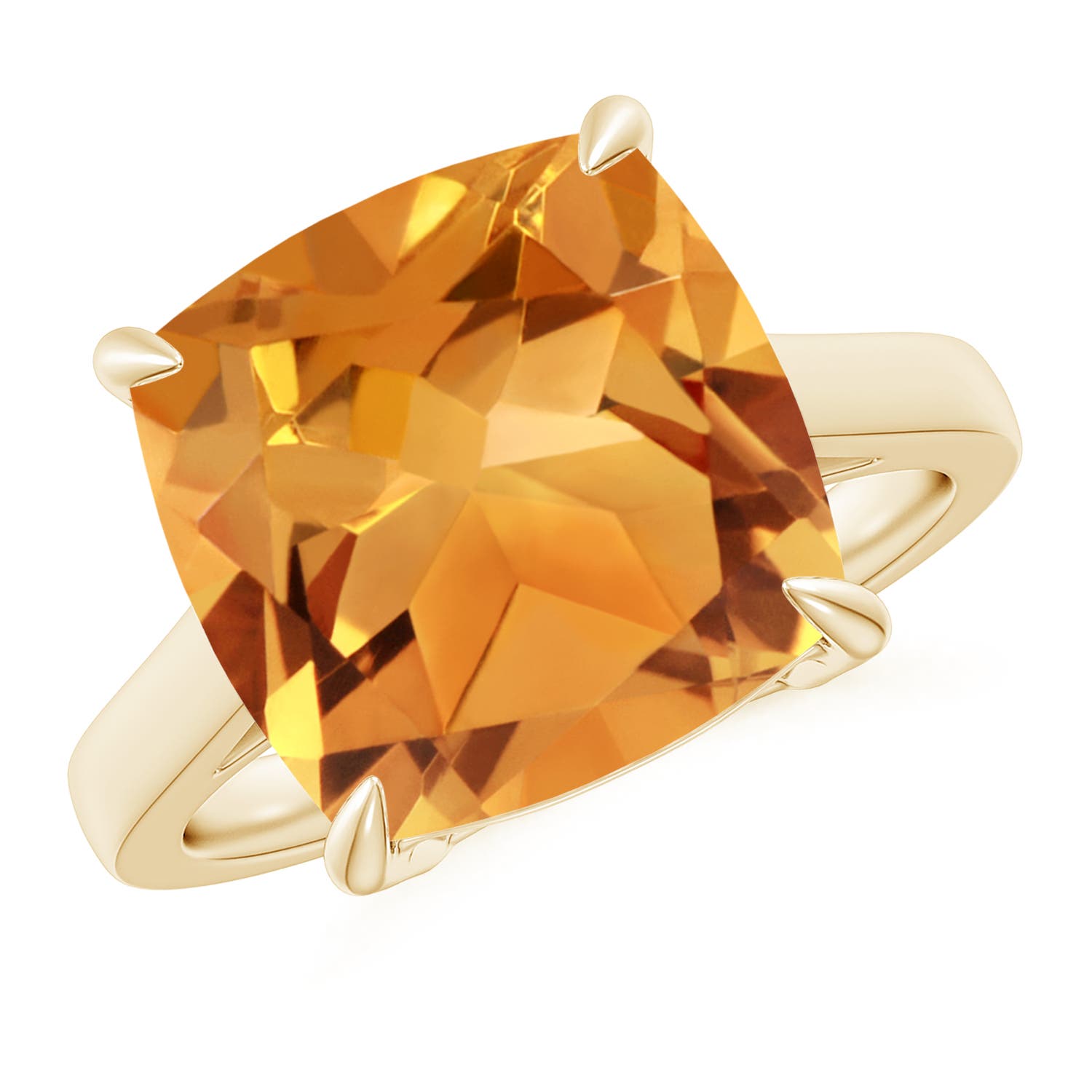 AA - Citrine / 6 CT / 14 KT Yellow Gold