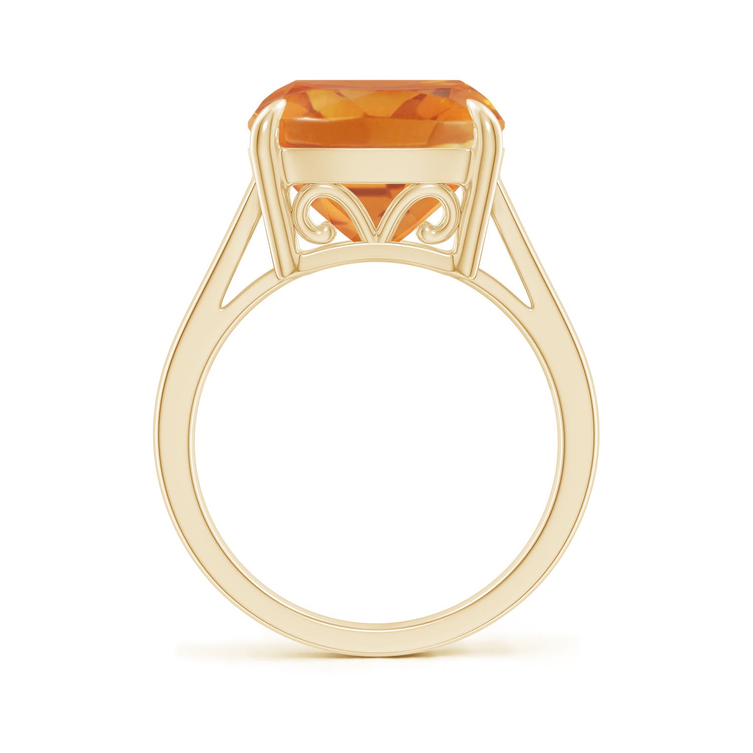 AA - Citrine / 6 CT / 14 KT Yellow Gold