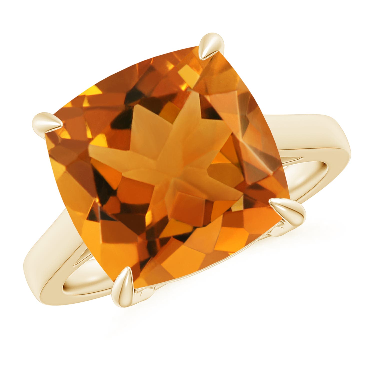 AAA - Citrine / 6 CT / 14 KT Yellow Gold