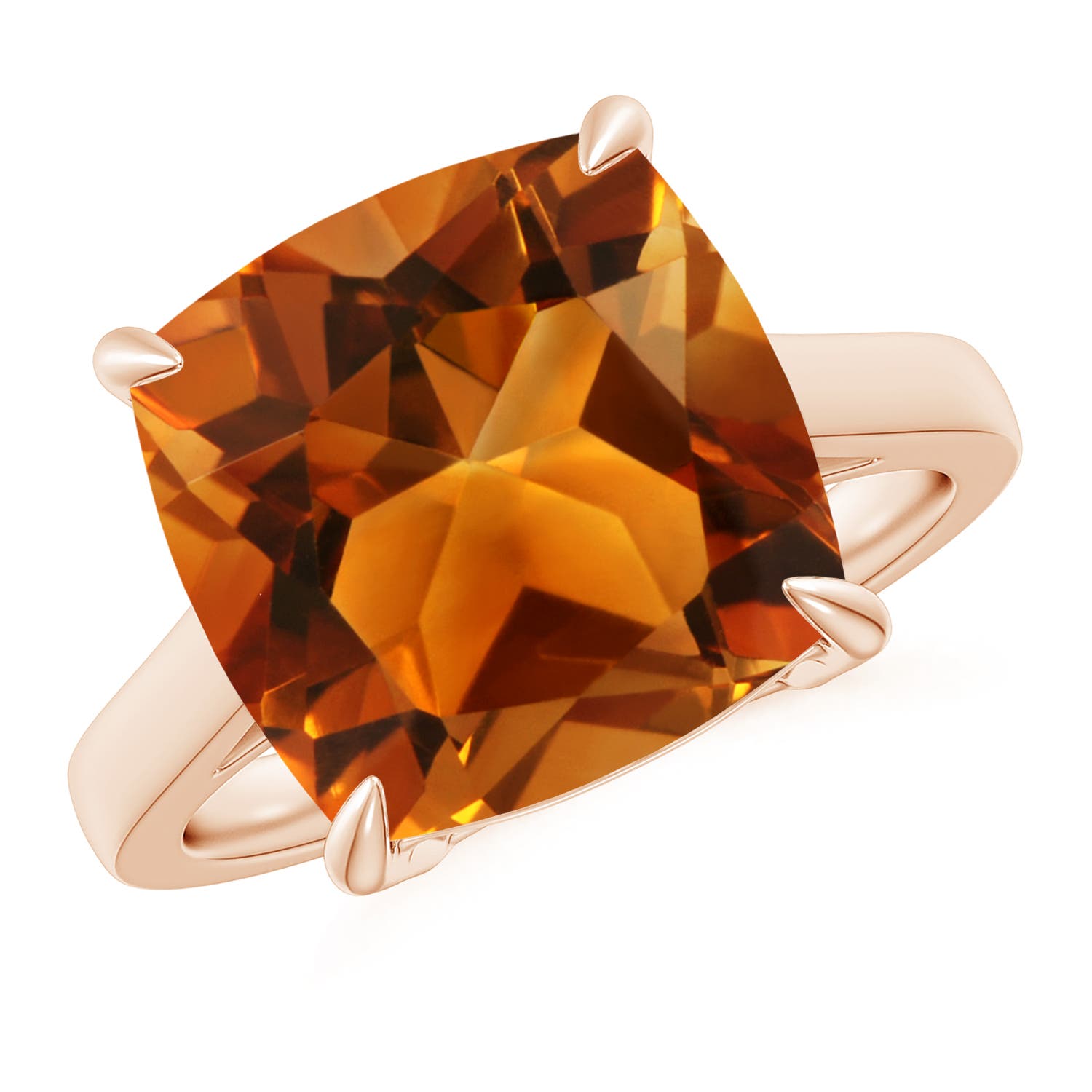 AAAA - Citrine / 6 CT / 14 KT Rose Gold