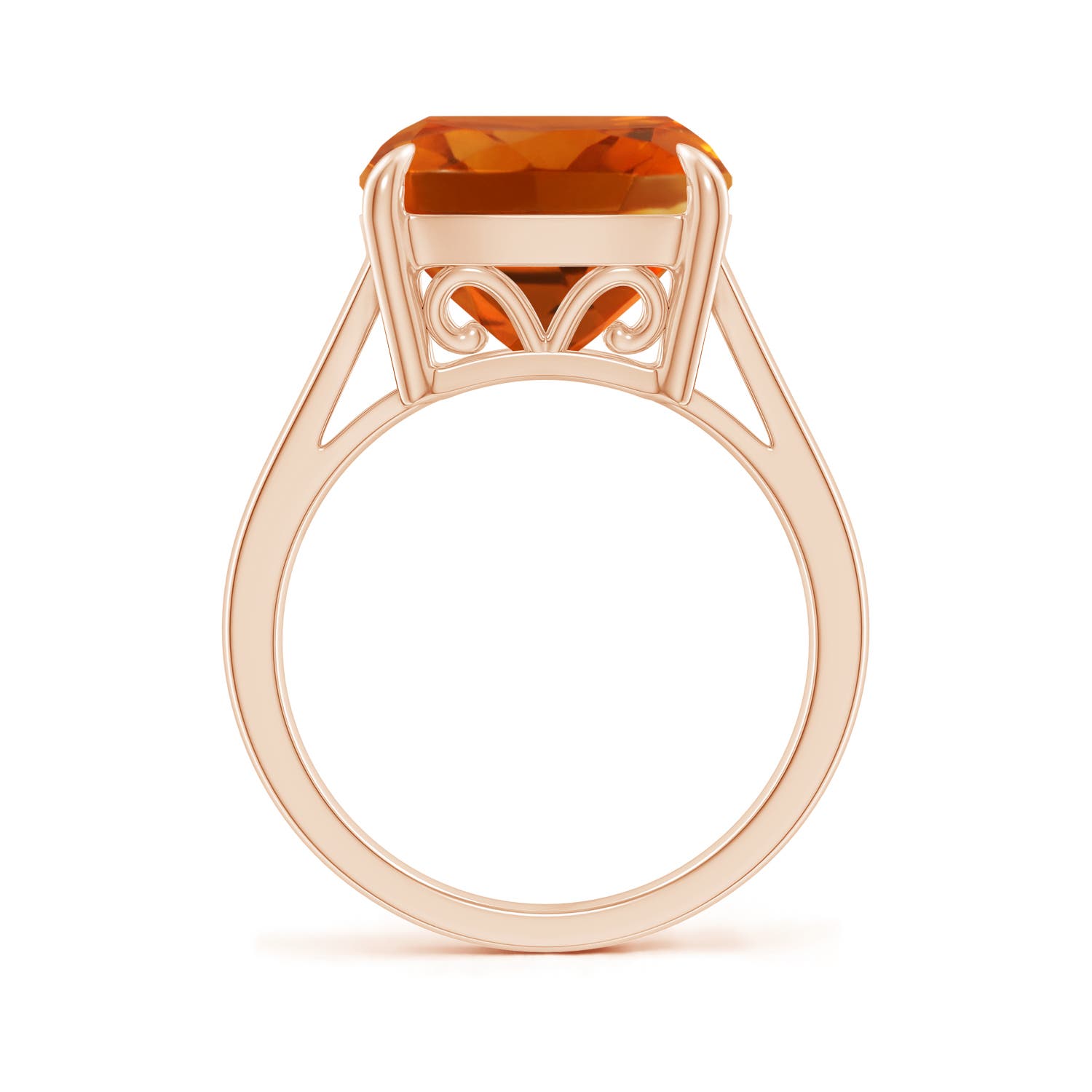 AAAA - Citrine / 6 CT / 14 KT Rose Gold