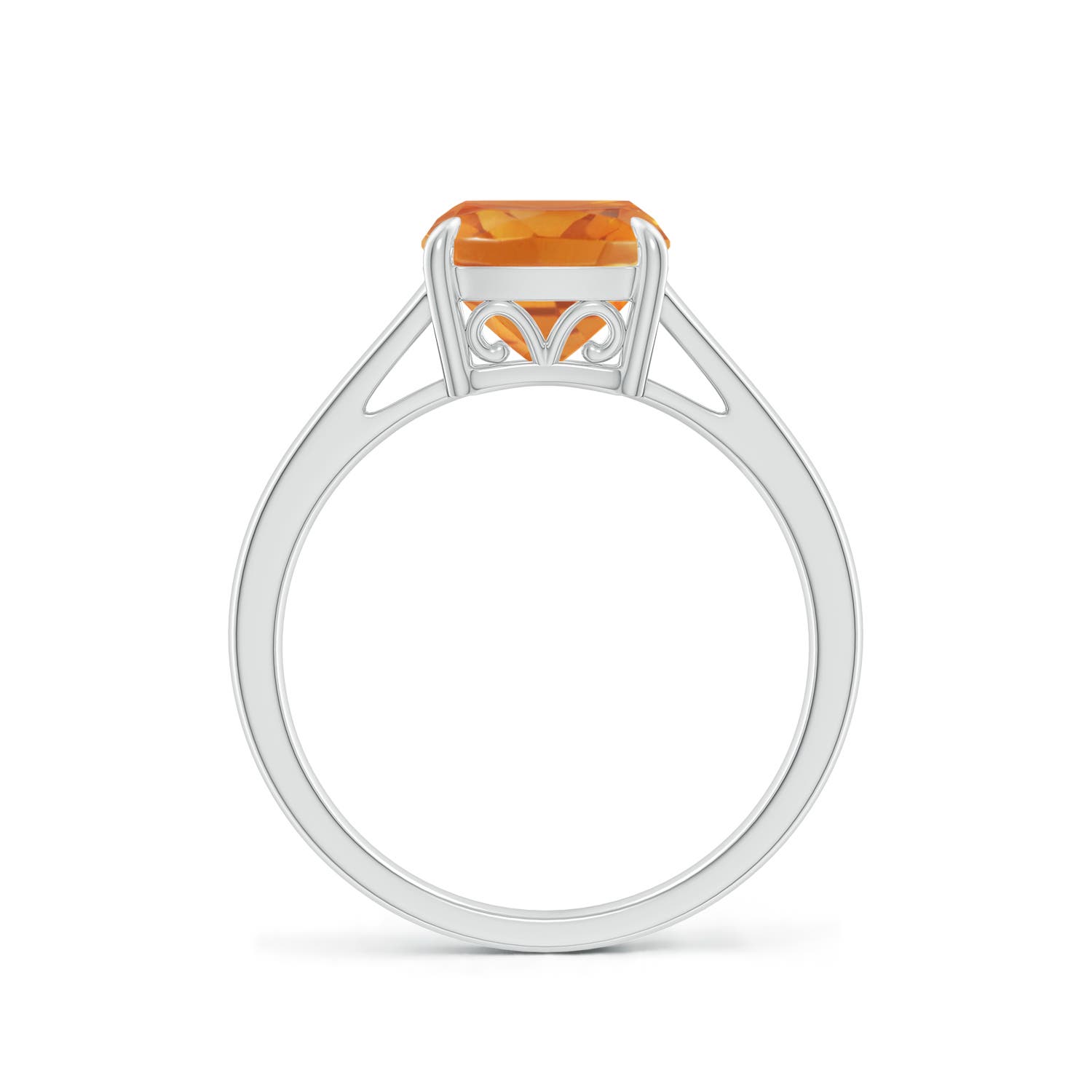 AA - Citrine / 1.9 CT / 14 KT White Gold