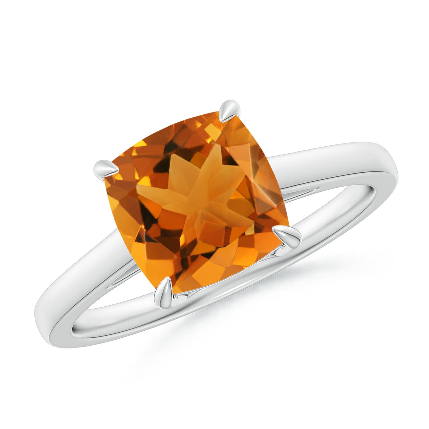 AAA - Citrine / 1.9 CT / 14 KT White Gold