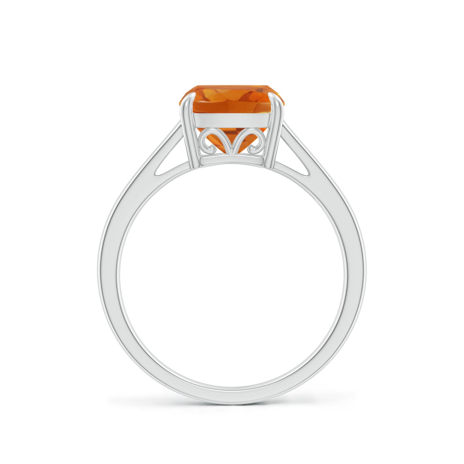 AAA - Citrine / 1.9 CT / 14 KT White Gold