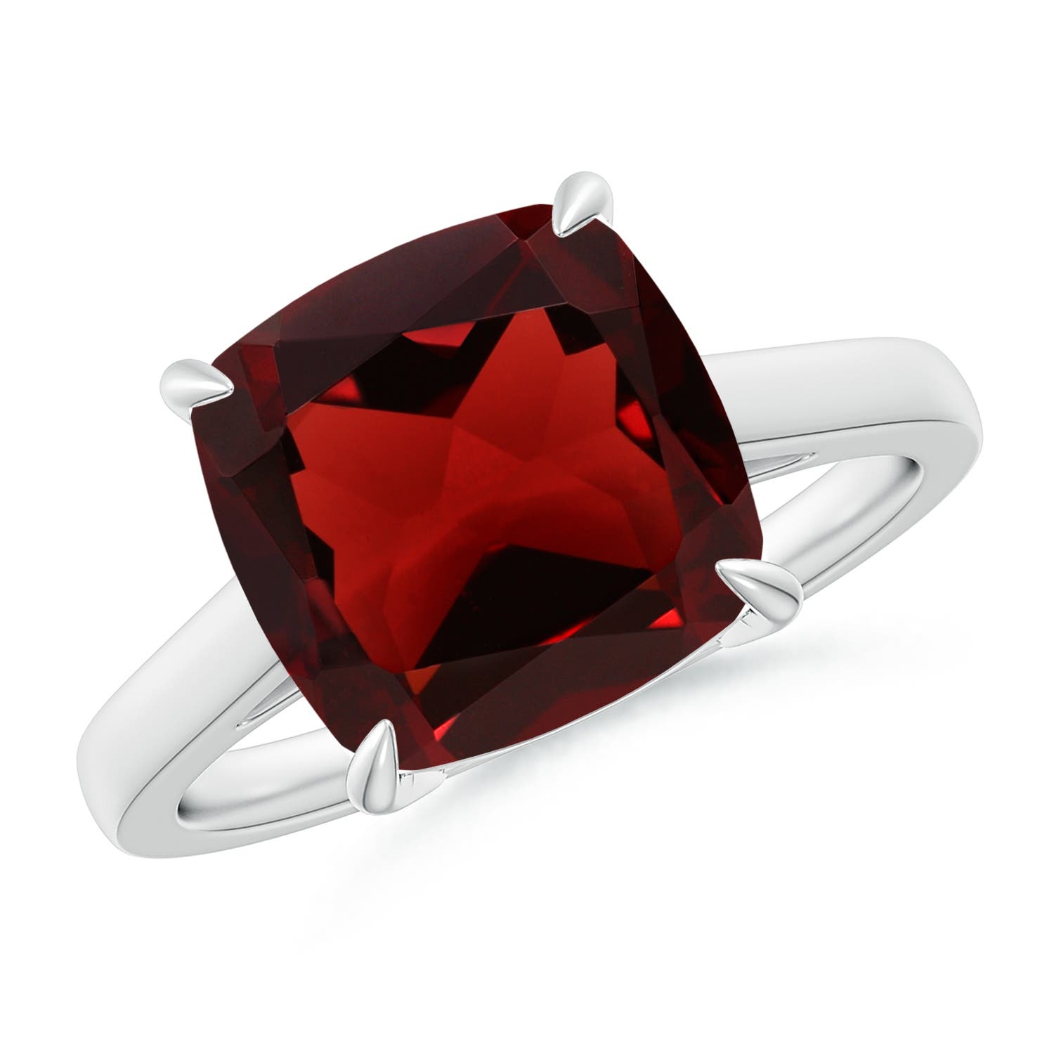 AAA - Garnet / 4.2 CT / 14 KT White Gold