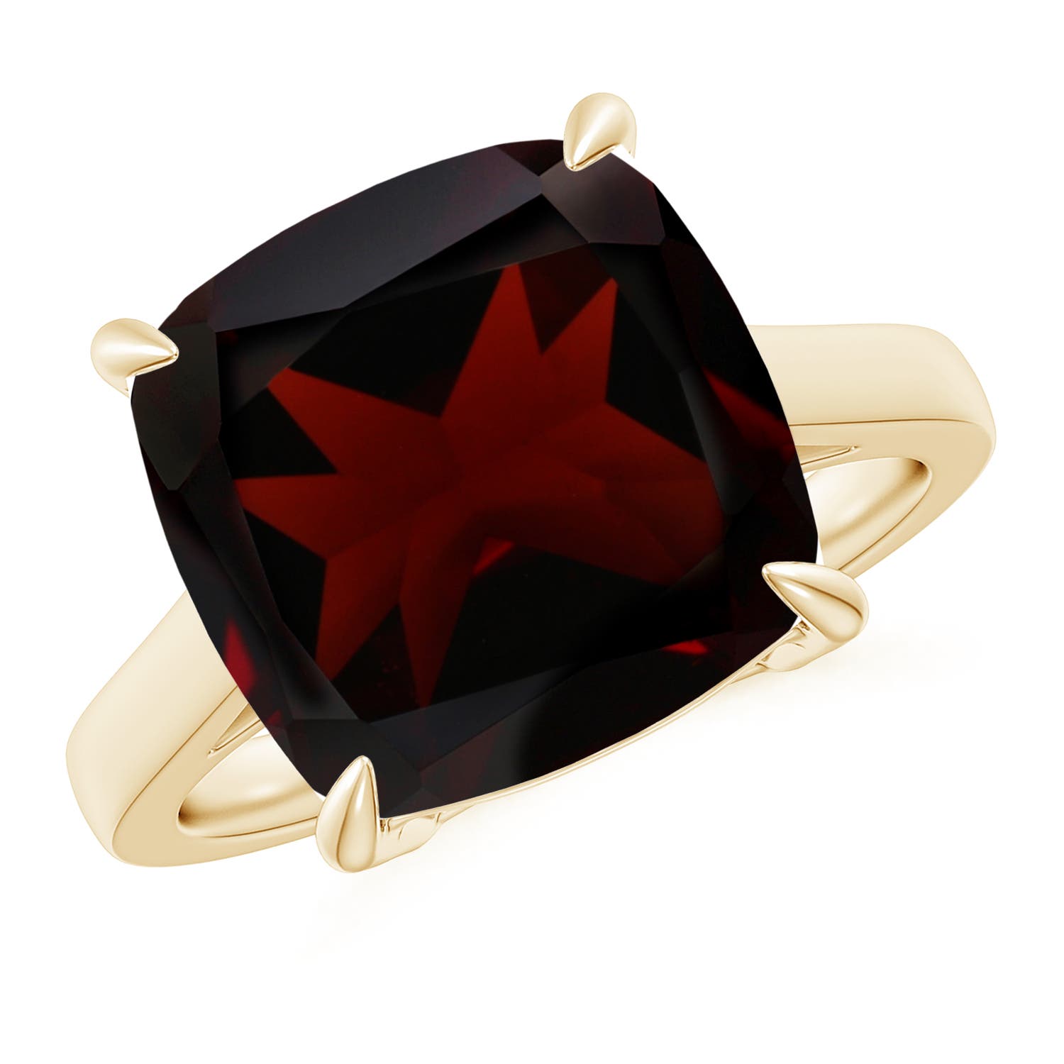 A - Garnet / 8 CT / 14 KT Yellow Gold