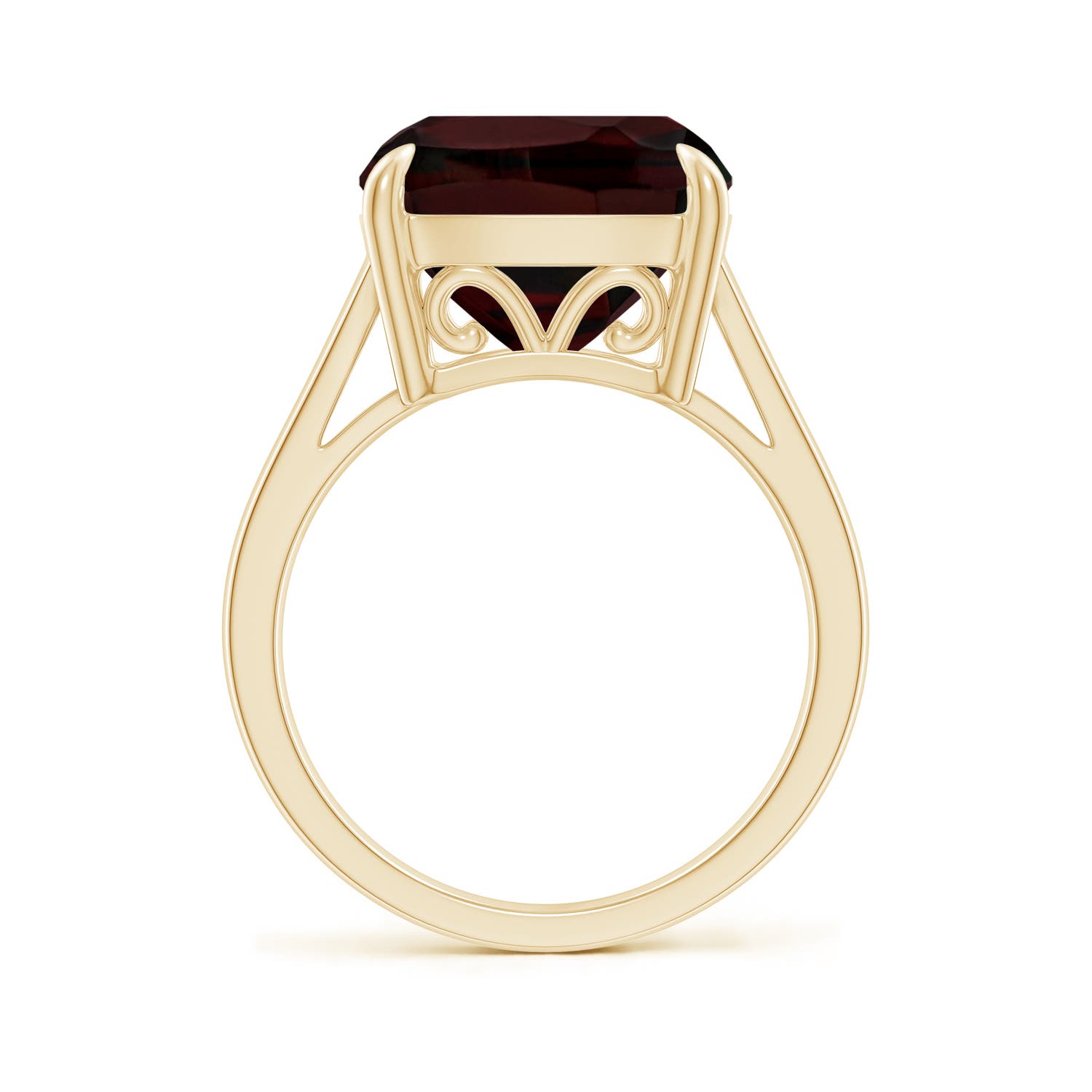 A - Garnet / 8 CT / 14 KT Yellow Gold