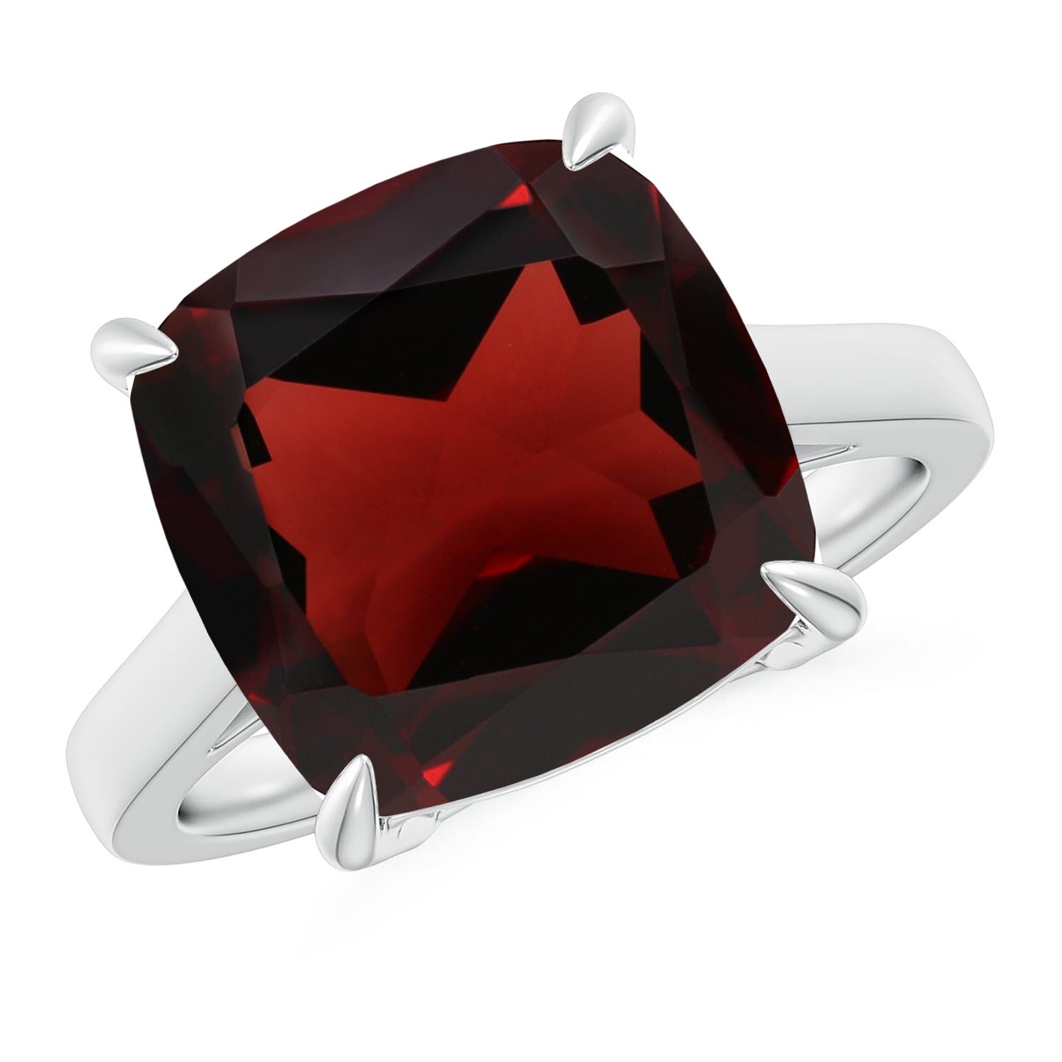 AA - Garnet / 8 CT / 14 KT White Gold