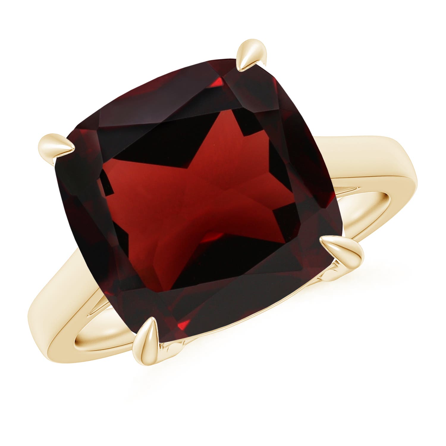 AA - Garnet / 8 CT / 14 KT Yellow Gold