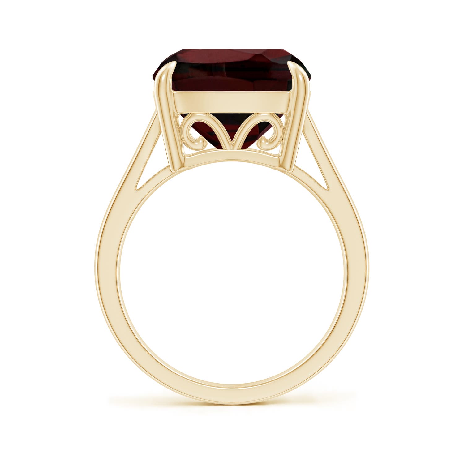 AA - Garnet / 8 CT / 14 KT Yellow Gold