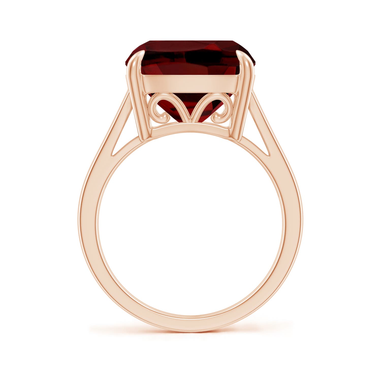 AAAA - Garnet / 8 CT / 14 KT Rose Gold