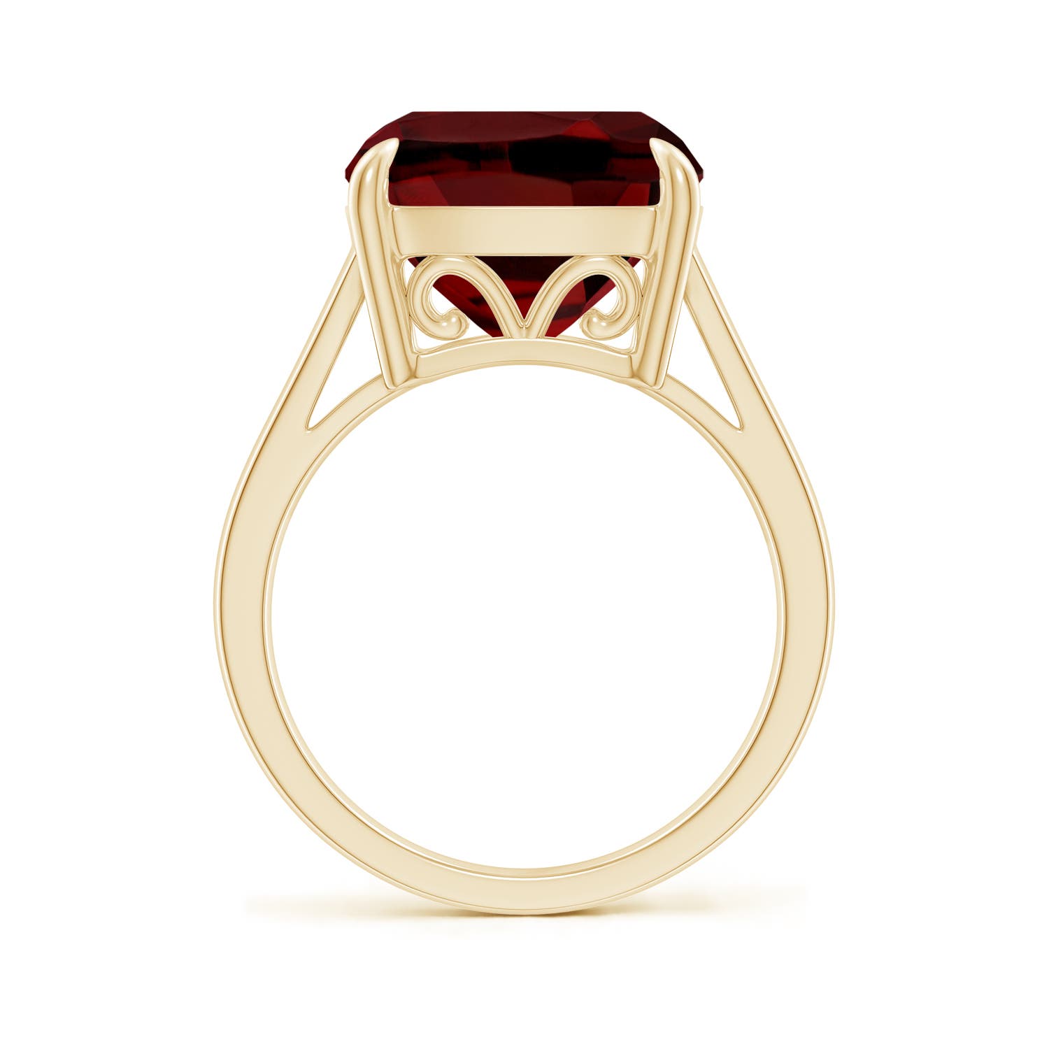 AAAA - Garnet / 8 CT / 14 KT Yellow Gold