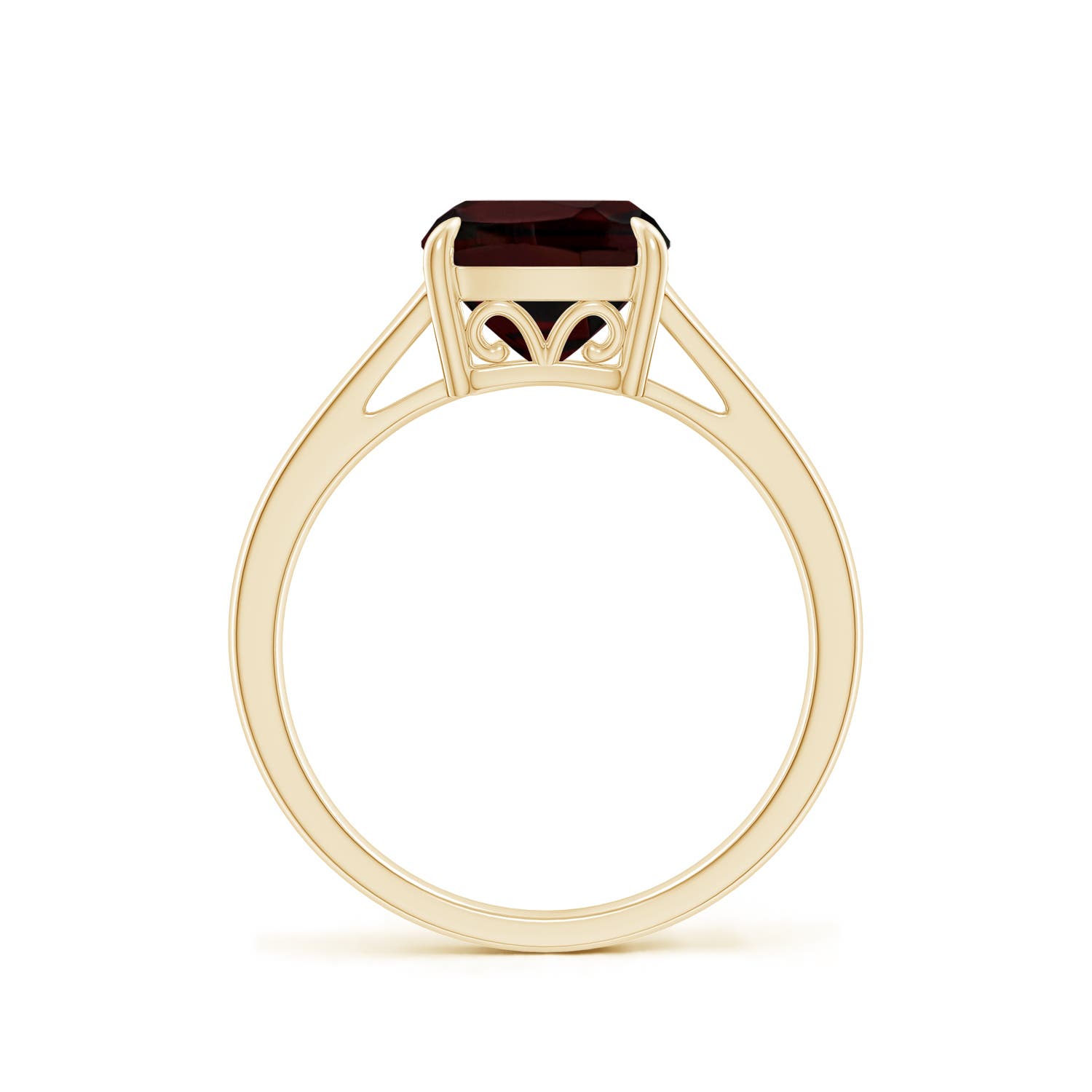 A - Garnet / 2.5 CT / 14 KT Yellow Gold