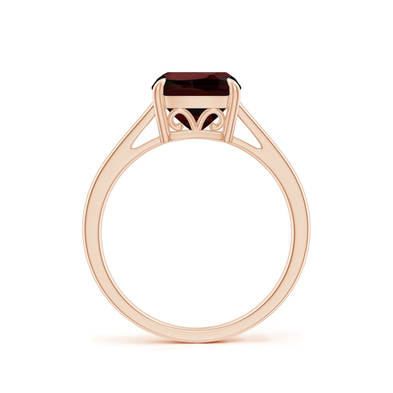 AA - Garnet / 2.5 CT / 14 KT Rose Gold