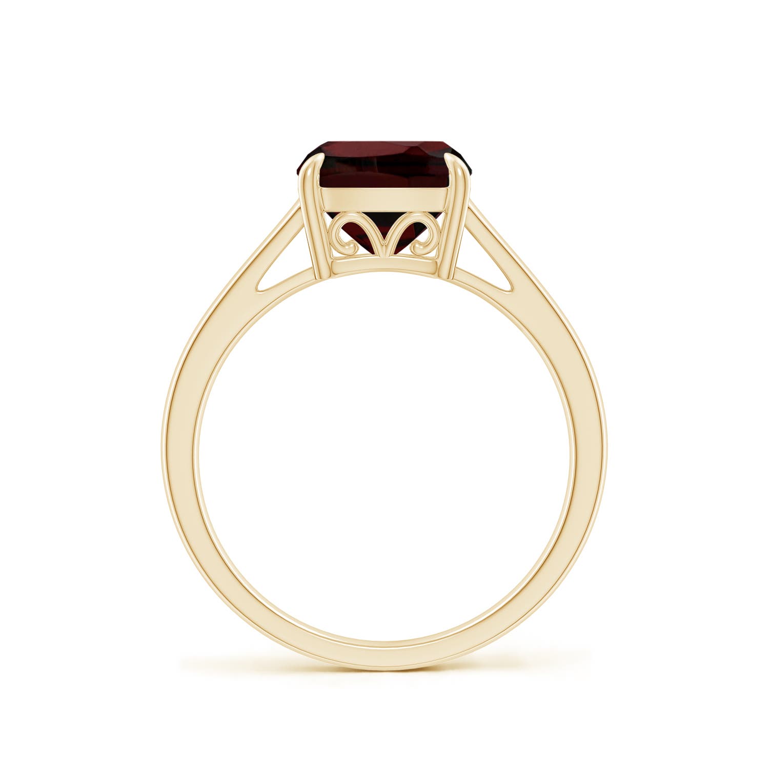 AA - Garnet / 2.5 CT / 14 KT Yellow Gold